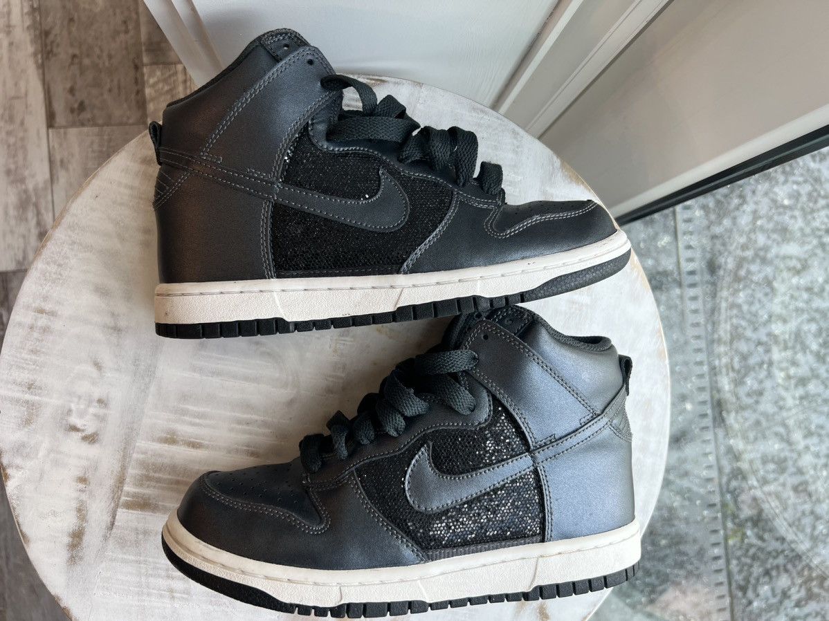 Nike Nike Dunk High 6.0 Black Sparkle size 6.5w 5y Size US 6.5 / IT 36.5 - 6 Thumbnail