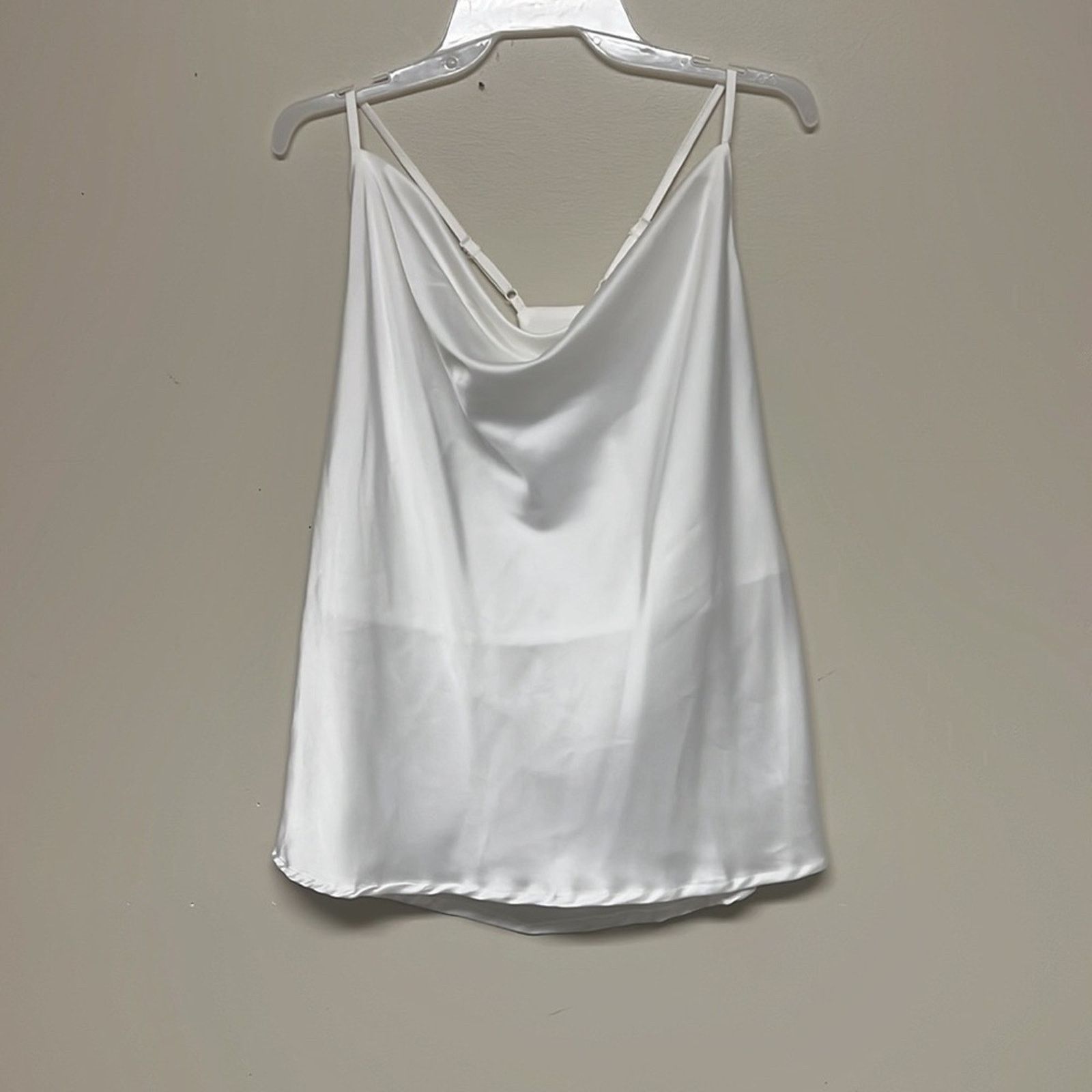 FOR OTHERS NWT- She + Sky Ivory Silky Camisole Size L / US 10 / IT 46 - 7 Thumbnail