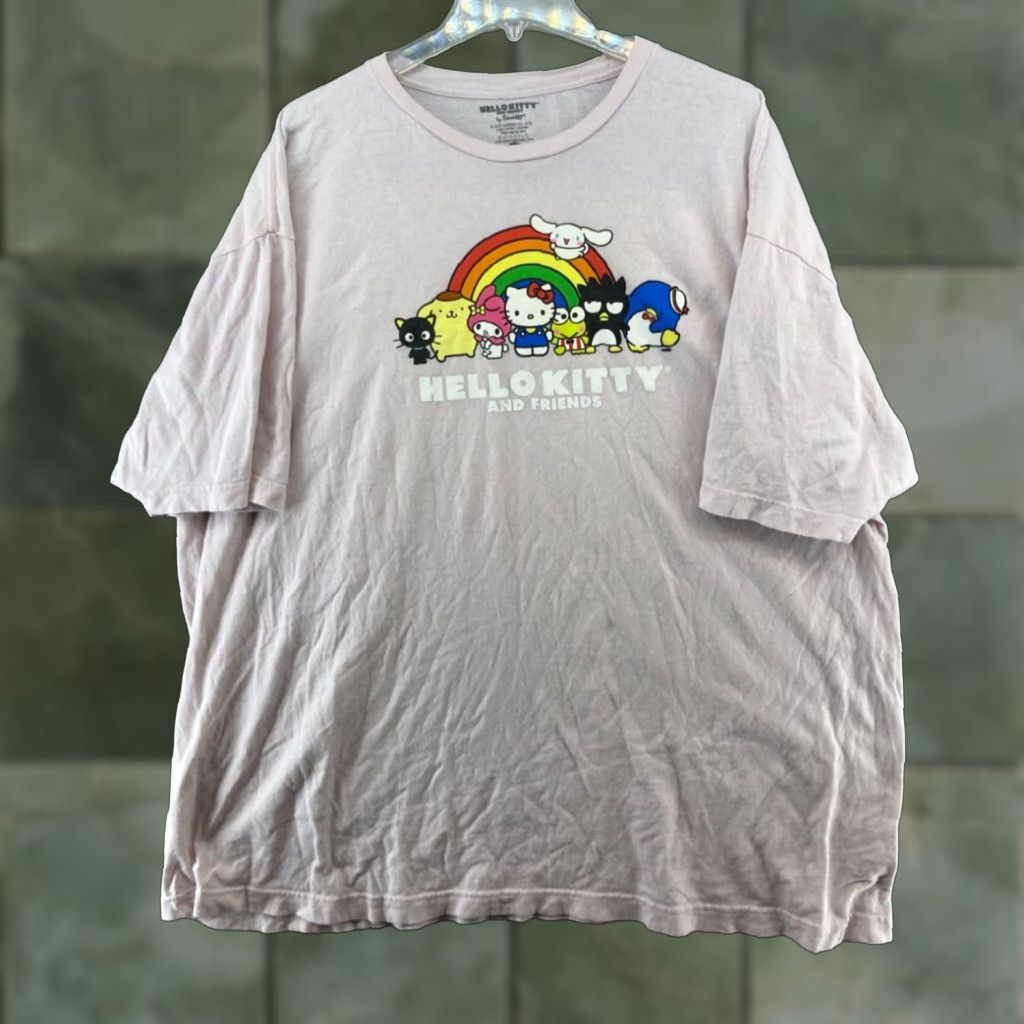 Vintage Sanrio Hello Kitty Womens TShirt 3XL Extra Large Pink Size XXL / US 16-18 / IT 52-54 - 1 Thumbnail