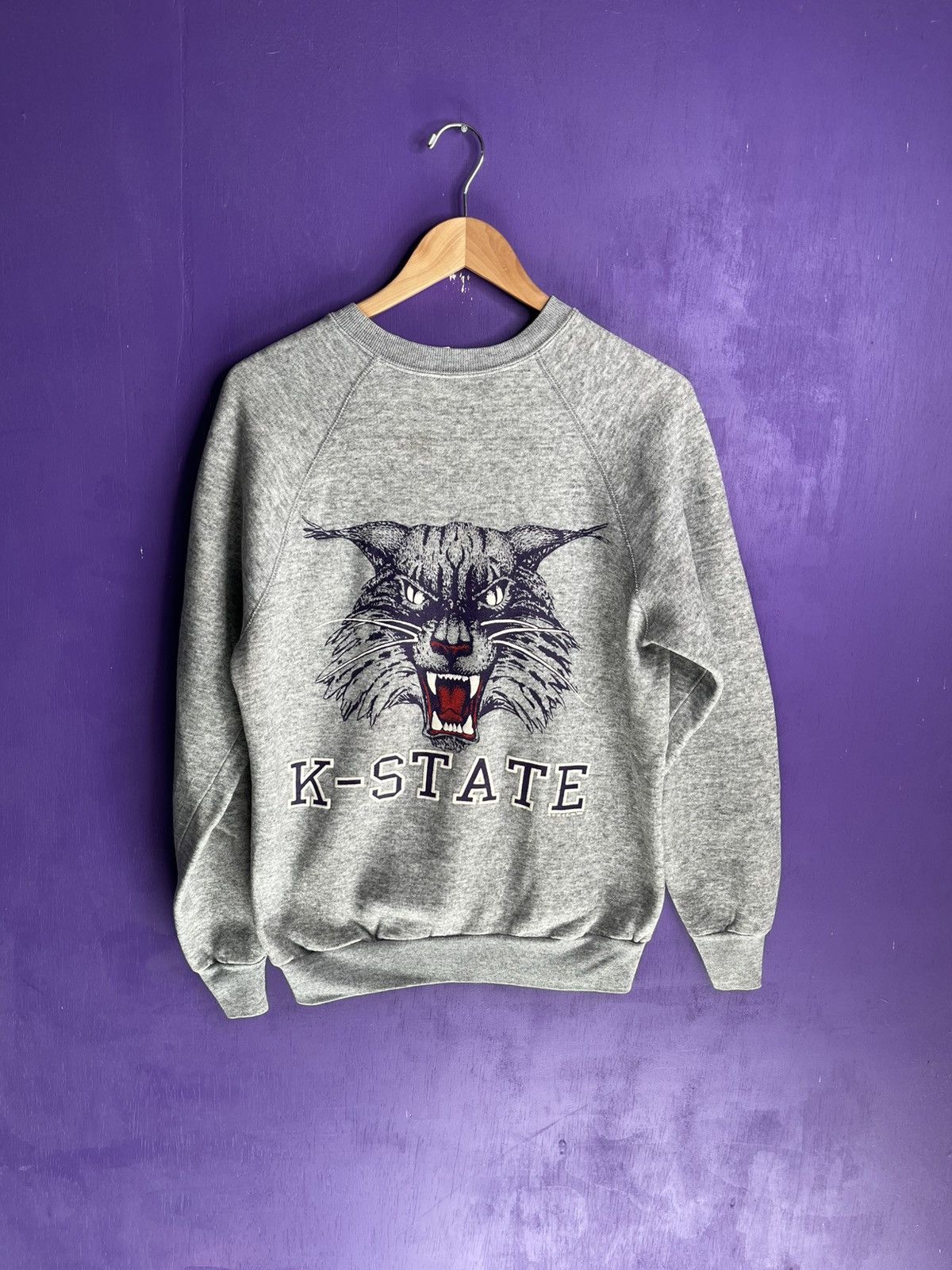 Vintage Vintage 1988 Kansas state wildcats crewneck Size US M / EU 48-50 / 2 - 1 Thumbnail