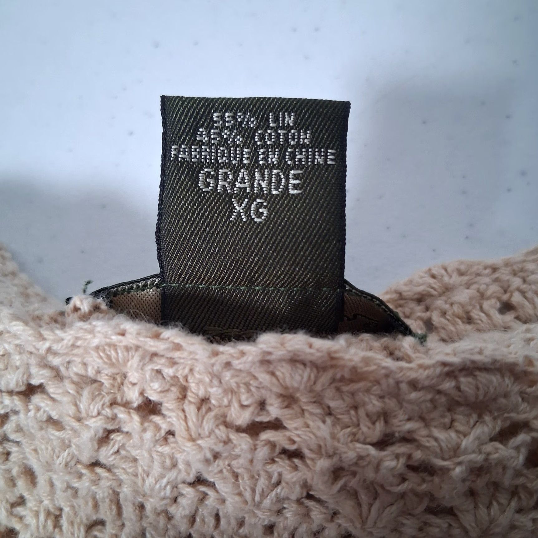 Eddie Bauer Eddie Bauer Sweater Shirt XL Tall Linen Cotton Open Knit Tan Beige Short Sleeve Pullover Bohemian Open Knit Casual Womens Size XL / US 12-14 / IT 48-50 - 7 Thumbnail