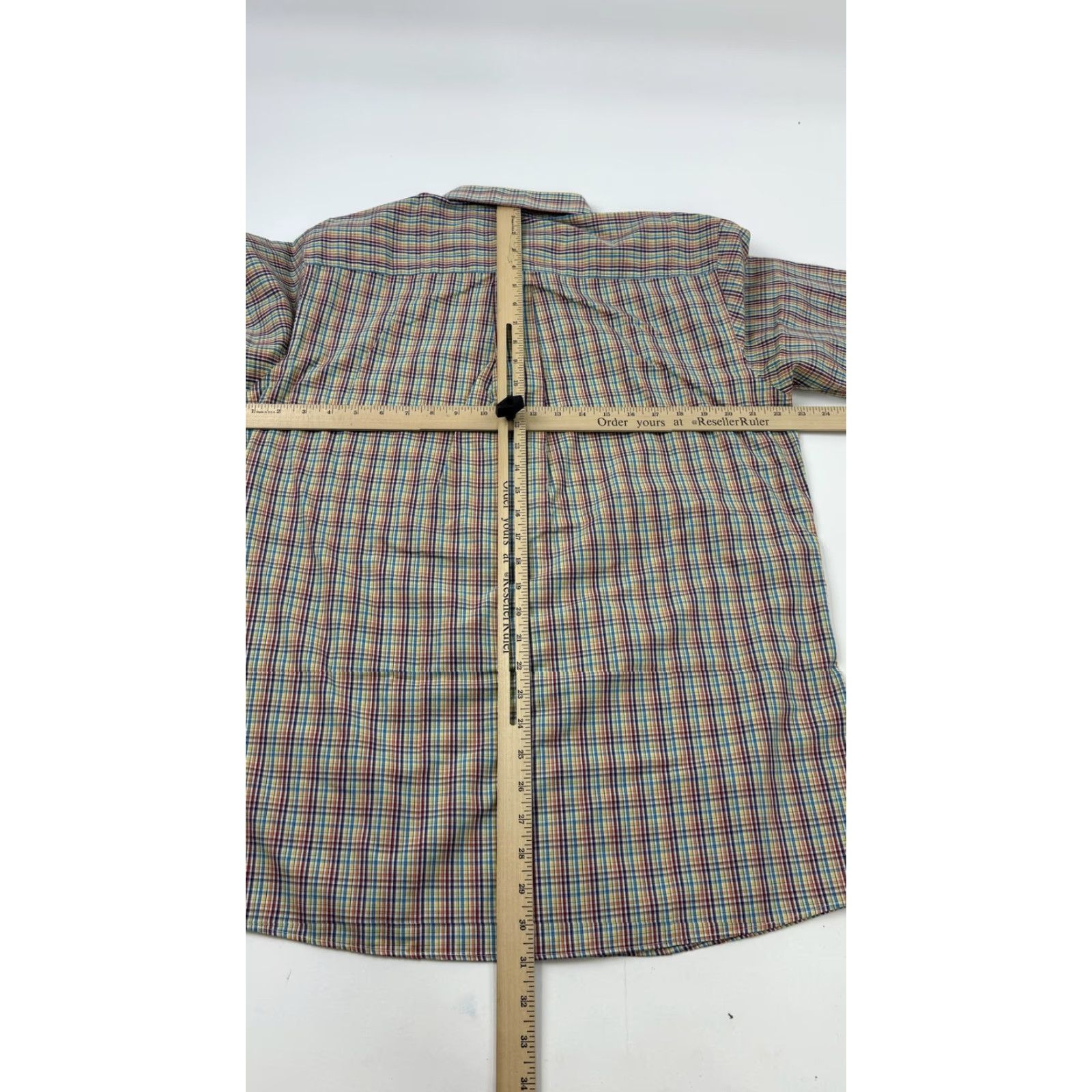 Neiman Marcus Neiman Marcus Shirt Mens Medium Multicolor Plaid Wrinkle Free Button Up Size US M / EU 48-50 / 2 - 7 Thumbnail