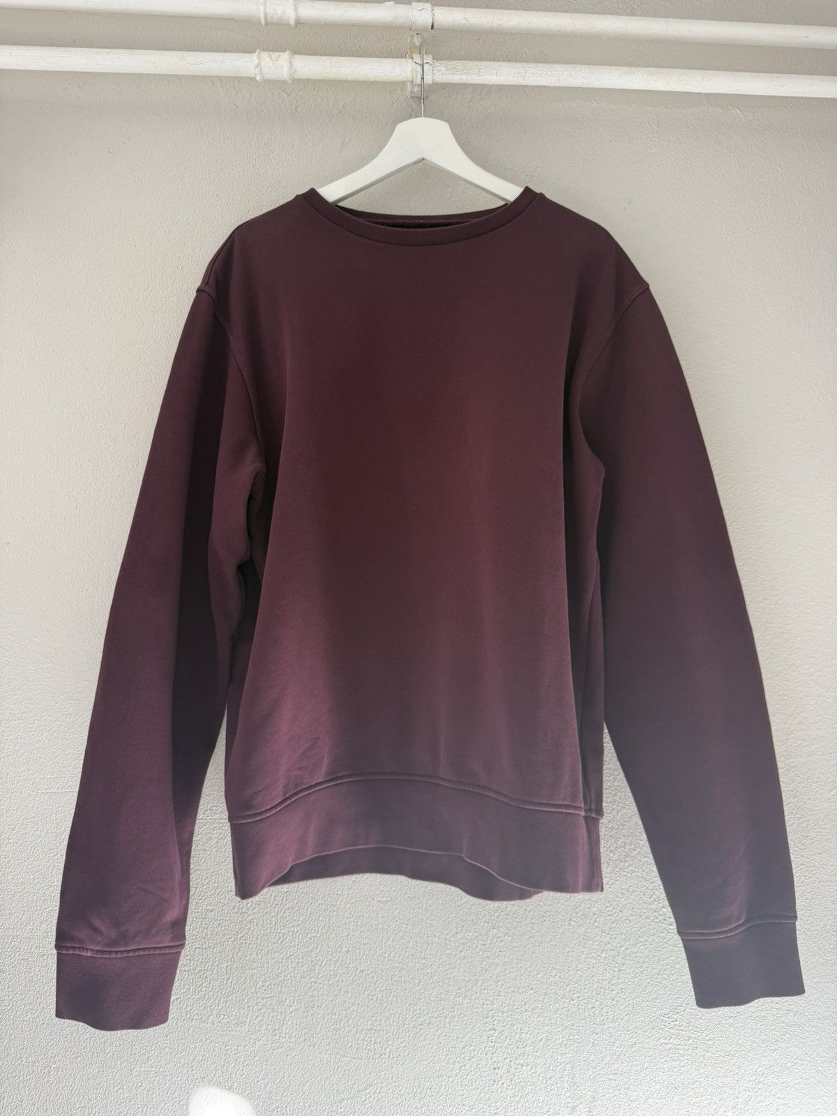 Maison Margiela Burgundy Sweatshirt with Elbow Patches