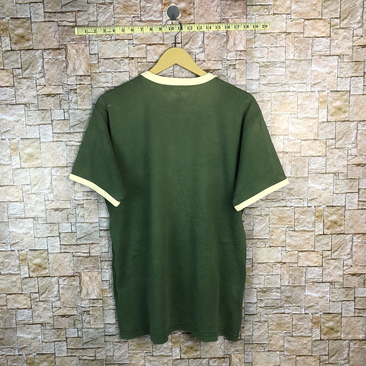 Adidas Adidas vintage ringer Green faded Tee #A570 Size US M / EU 48-50 / 2 - 14 Thumbnail