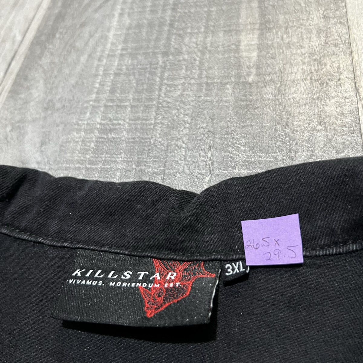 Killstar Killstar Black Denim Gothic Steampunk Studded Pocket Jacket Size US XXL / EU 58 / 5 - 4 Thumbnail