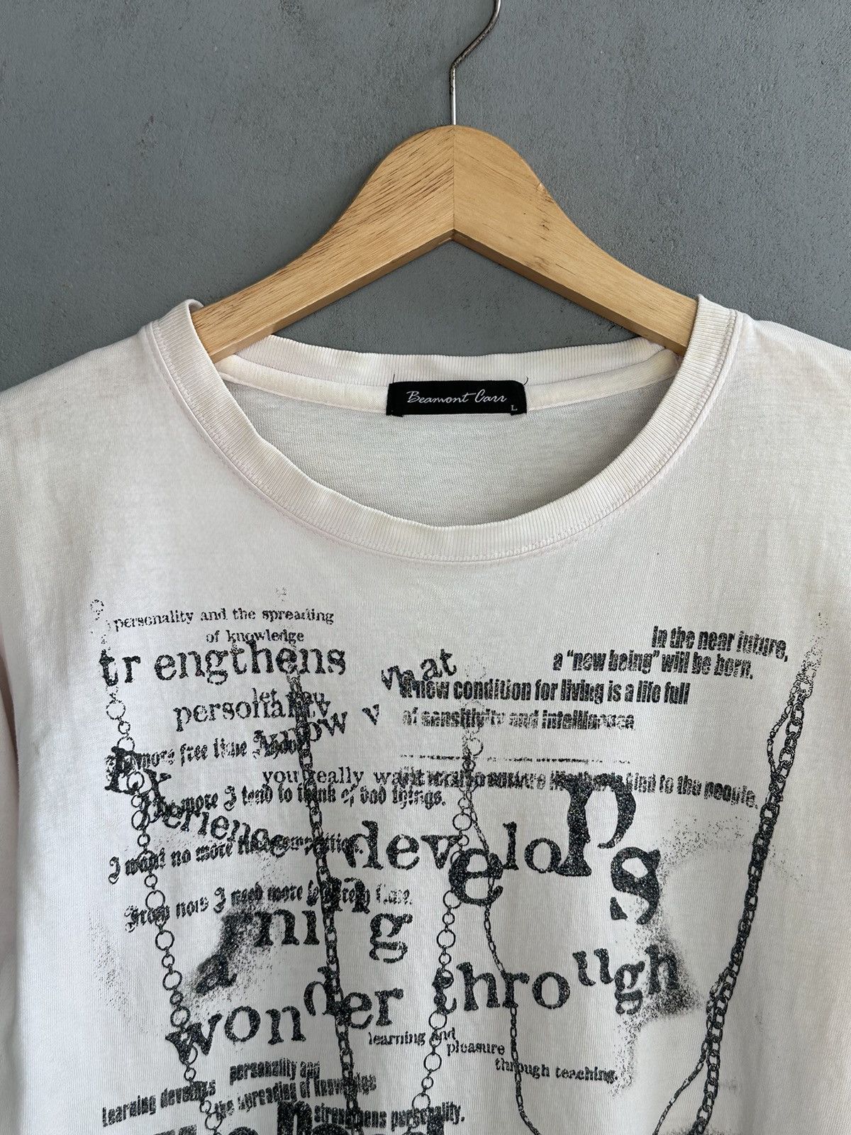If Six Was Nine × Japanese Brand × PPFM BeaumontCarr-Japanese Poem Chain Trashed Long Sleeve ifsix Size US M / EU 48-50 / 2 - 8 Thumbnail