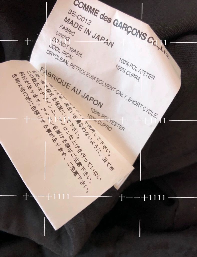 Comme des Garcons Comme Des Garcons Wool Dress Coat Windbreaker Coat Size S / US 4 / IT 40 - 9 Thumbnail