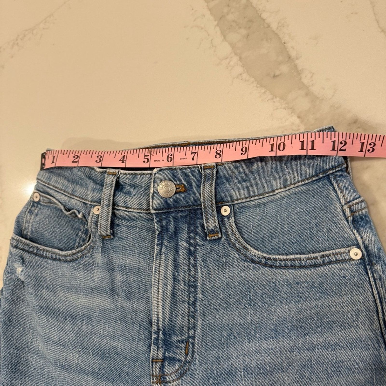 Madewell Madewell Curvy Perfect Vintage Denim Jean Womens 2 Blue Size 26" / US 2 / IT 38 - 11 Thumbnail
