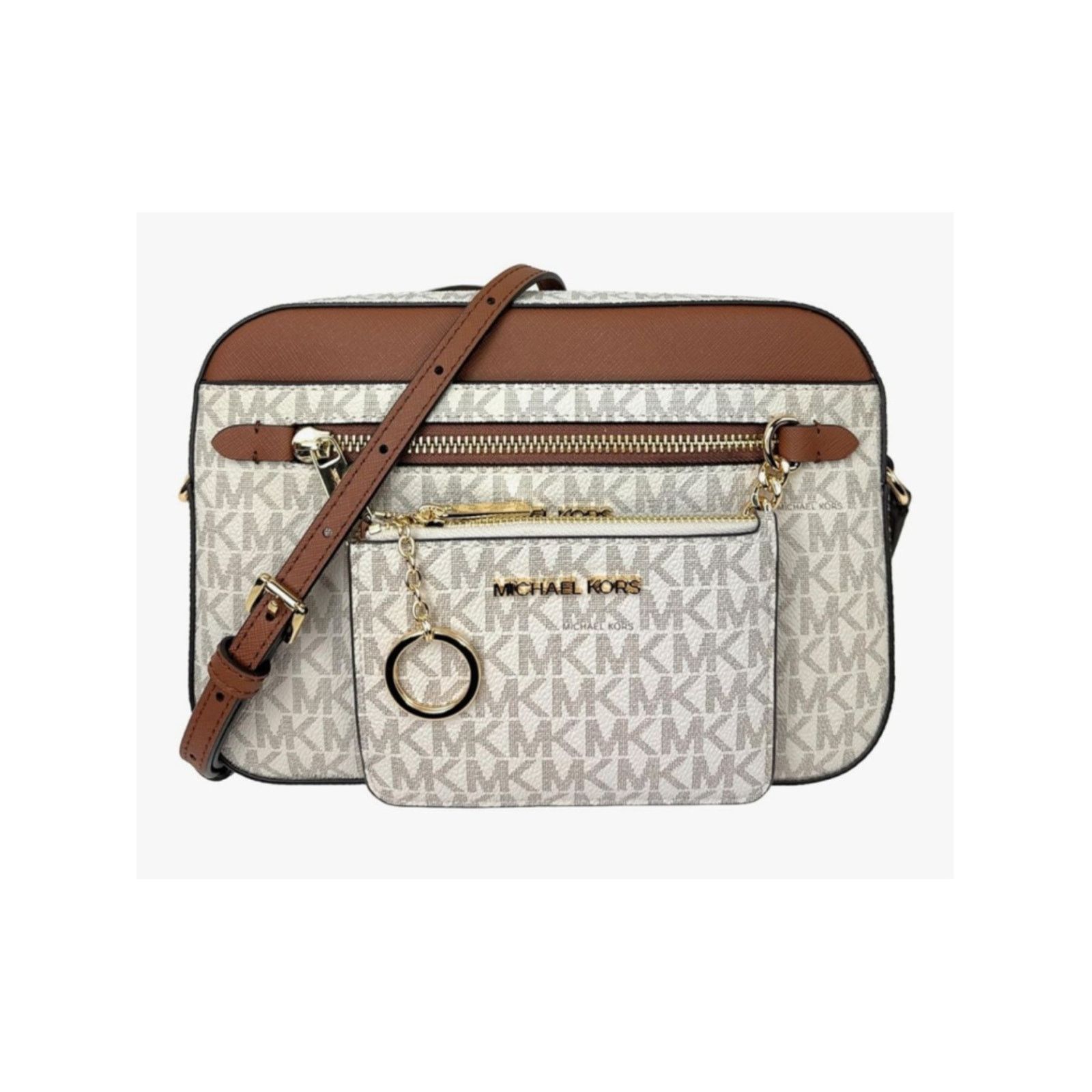 Michael Kors Michael Kors Jet Set Large Logo Crossbody & Card Holder NWT Size ONE SIZE - 1 Thumbnail
