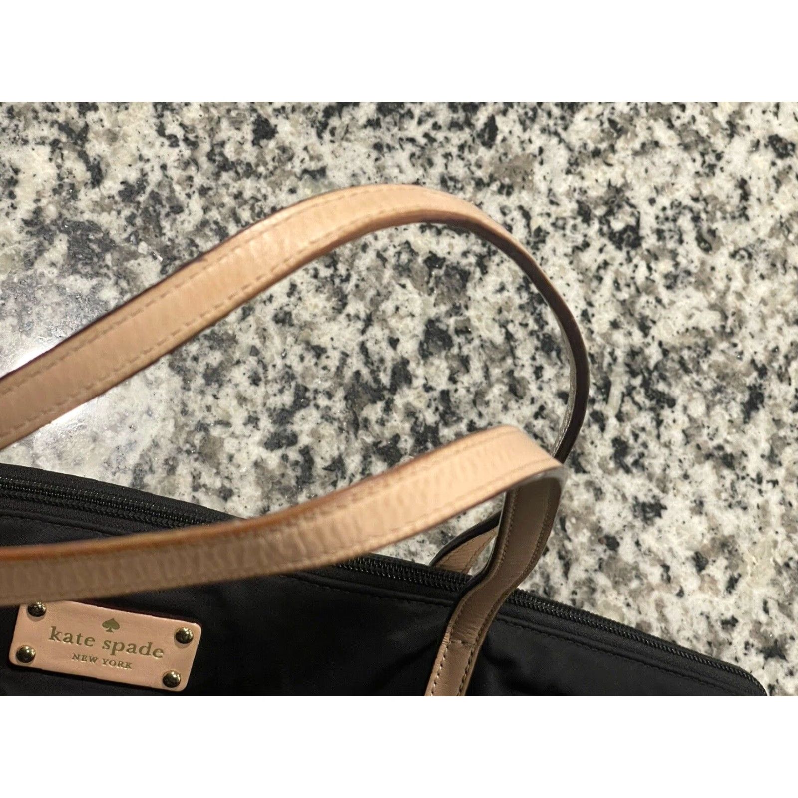 Vintage VINTAGE Kate Spade Black Kennedy Park Nylon Tote Bag Size M / US 6-8 / IT 42-44 - 6 Thumbnail