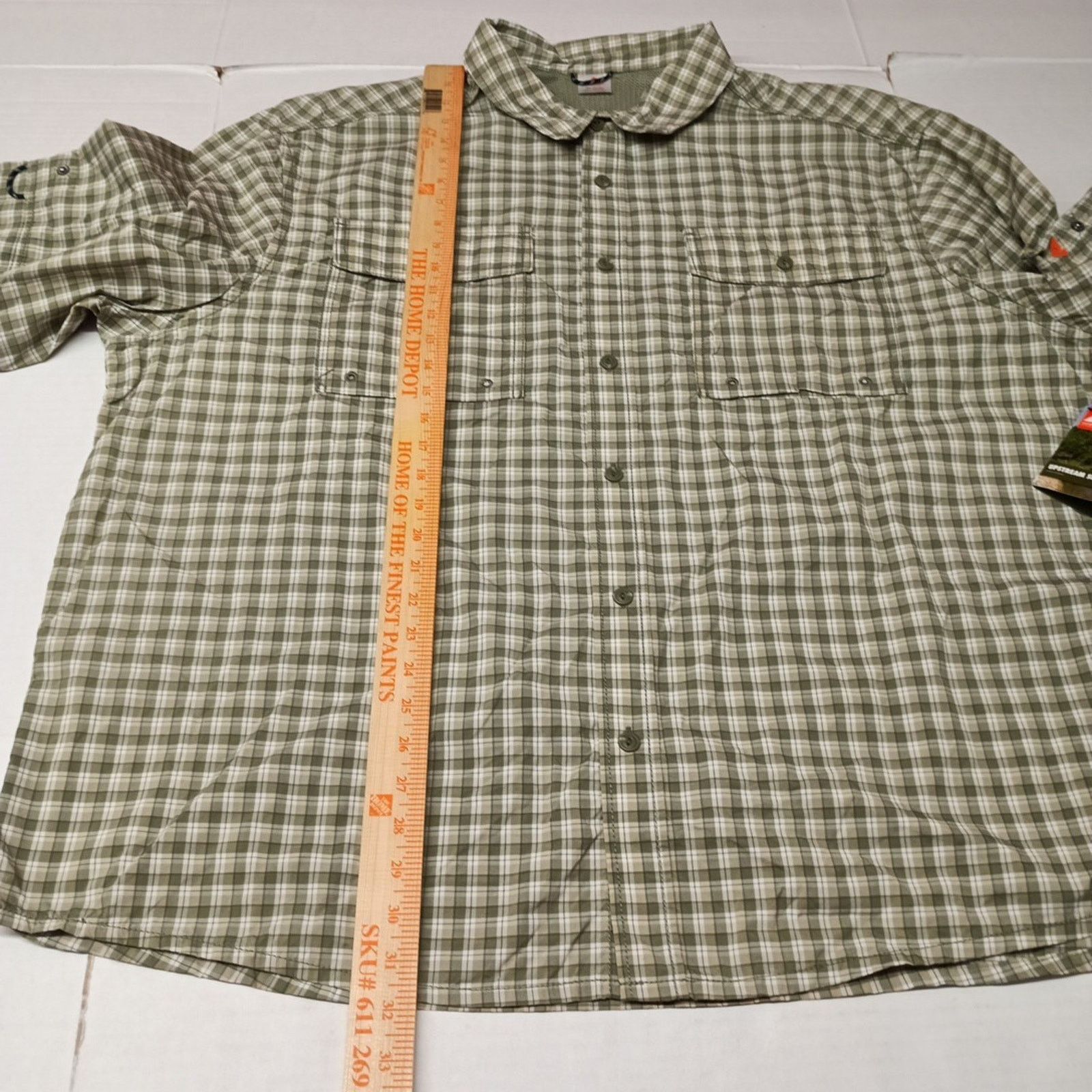 Other Ozark Trail Upstream Shirt Men's 3XL (54-56) Green Plaid Size US XXL / EU 58 / 5 - 7 Thumbnail