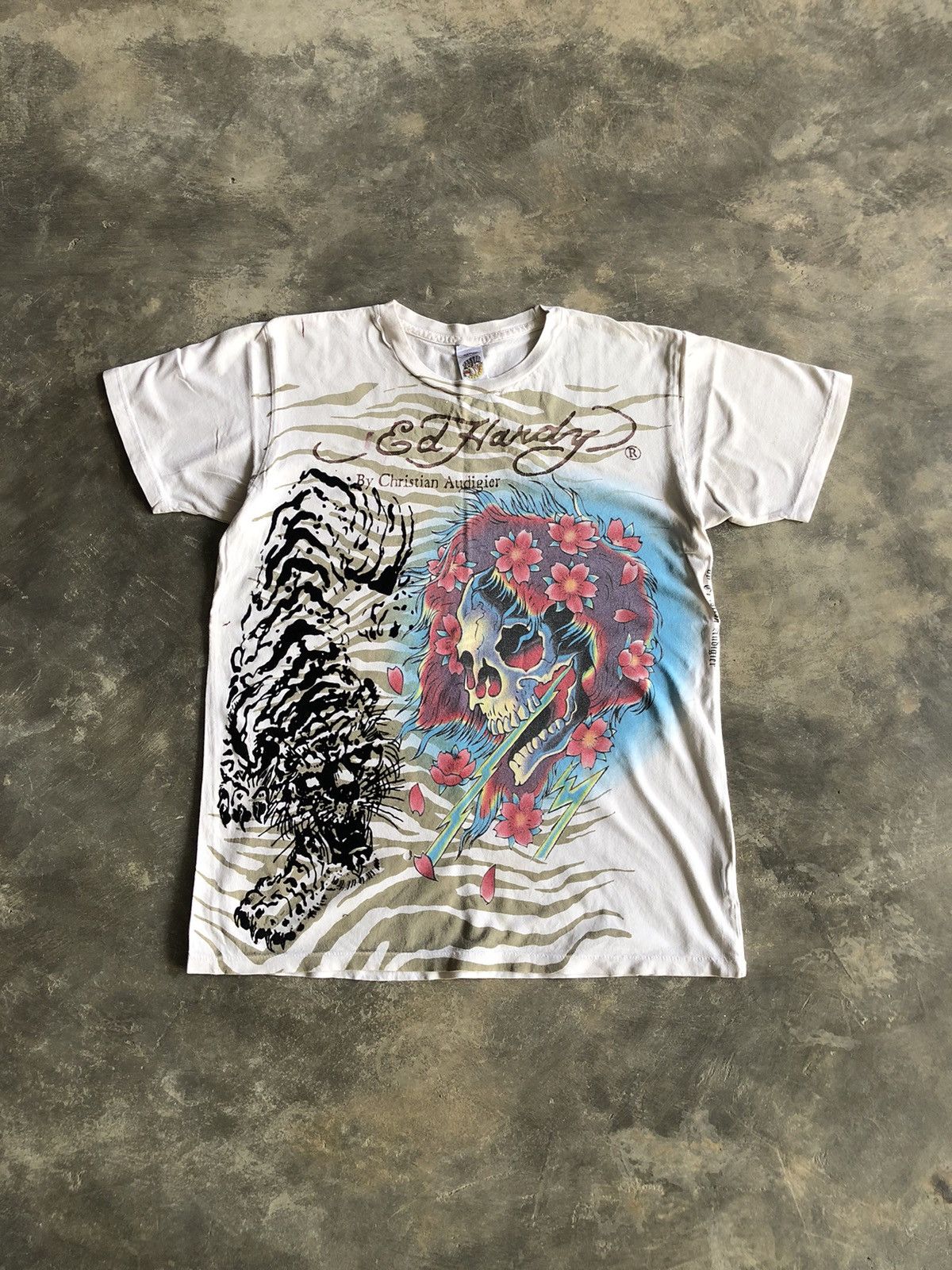 Christian Audigier × Ed Hardy × Vintage Ed Hardy by Christian Audigier crazy vintage Y2K tee Size US S / EU 44-46 / 1 - 1 Thumbnail