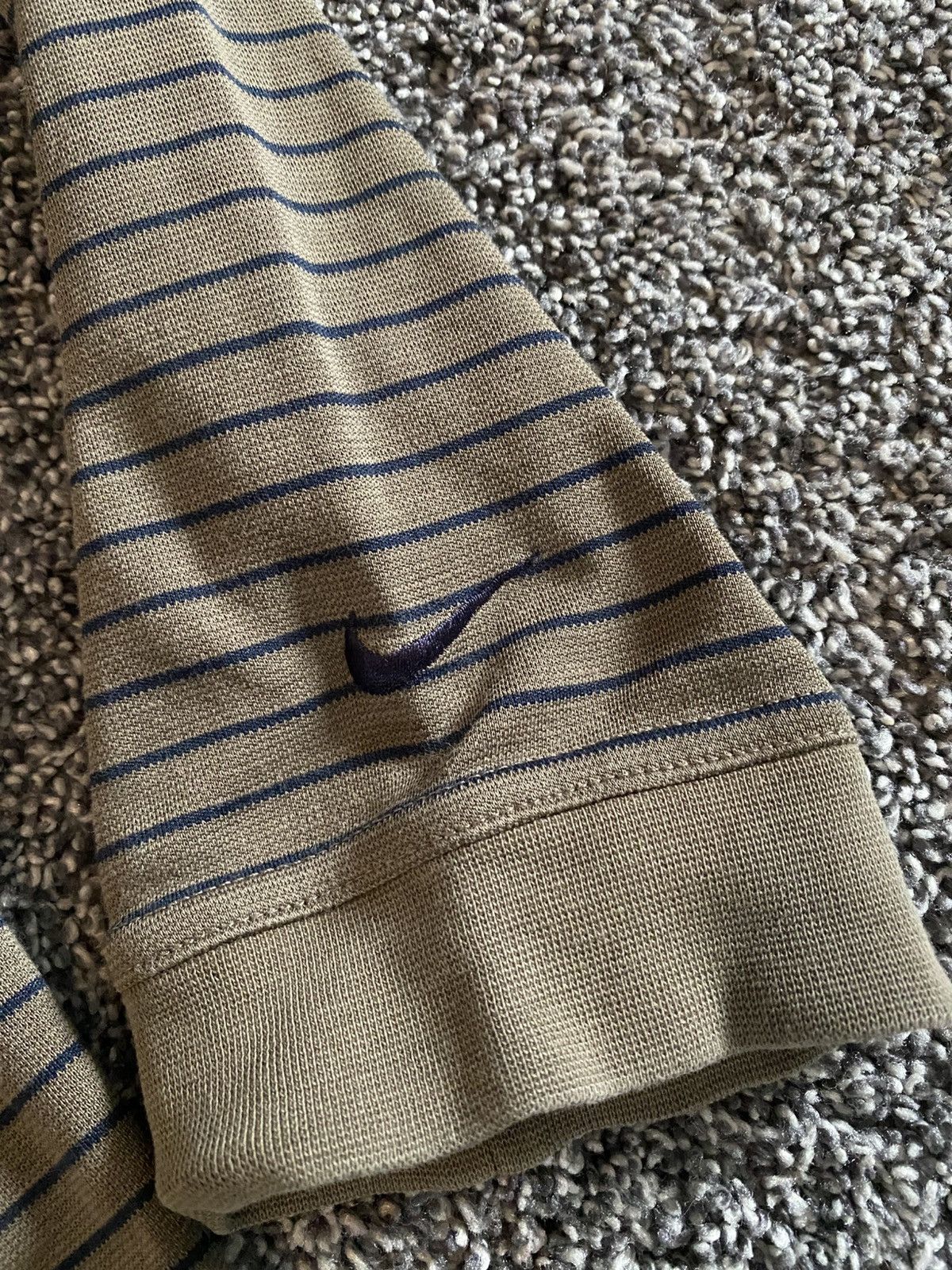 Nike Nike Long Sleeve Striped Golf Polo Button Down Size L Size US L / EU 52-54 / 3 - 3 Thumbnail