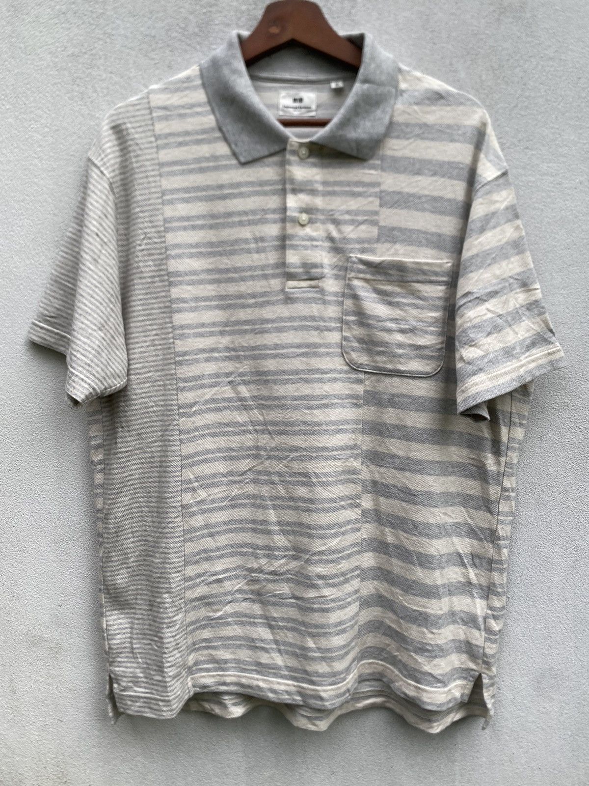 Engineered Garments × Uniqlo Engineered Garments/Uniqlo Striped Collar T Shirt Size US XL / EU 56 / 4 - 1 Thumbnail
