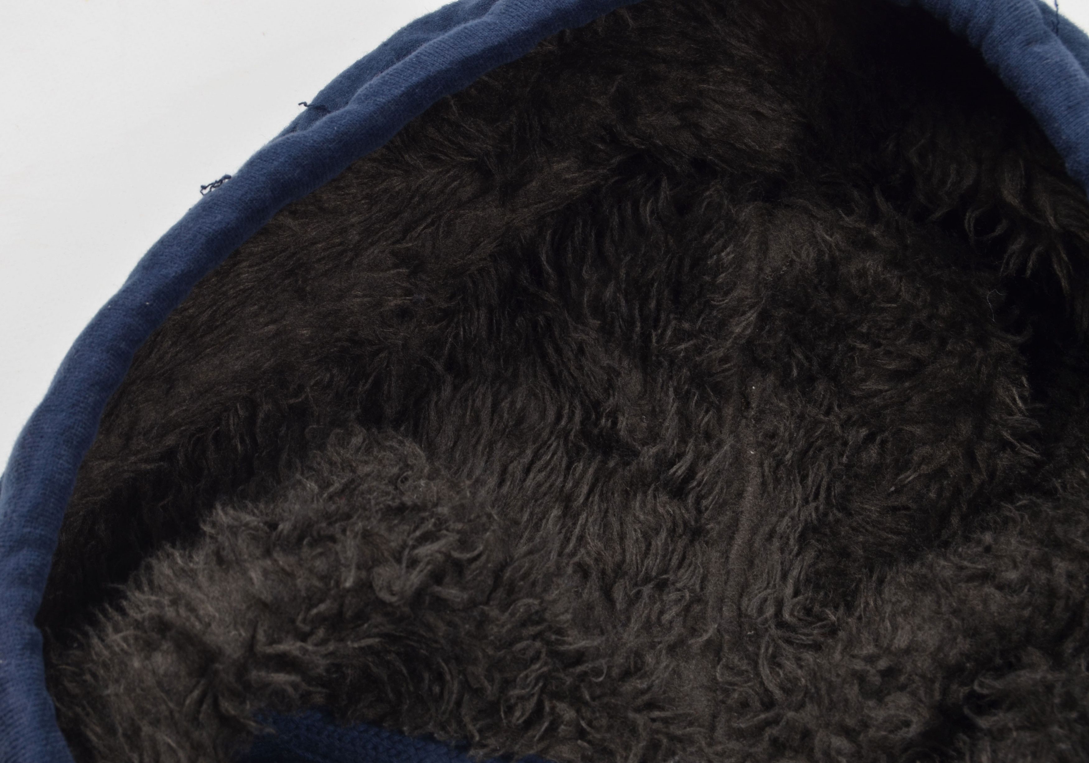 Aeropostale × Vintage Aeropostale Y2K Fur Hooded Zip Up Navy Grunge Hoodie Size S / US 4 / IT 40 - 8 Thumbnail