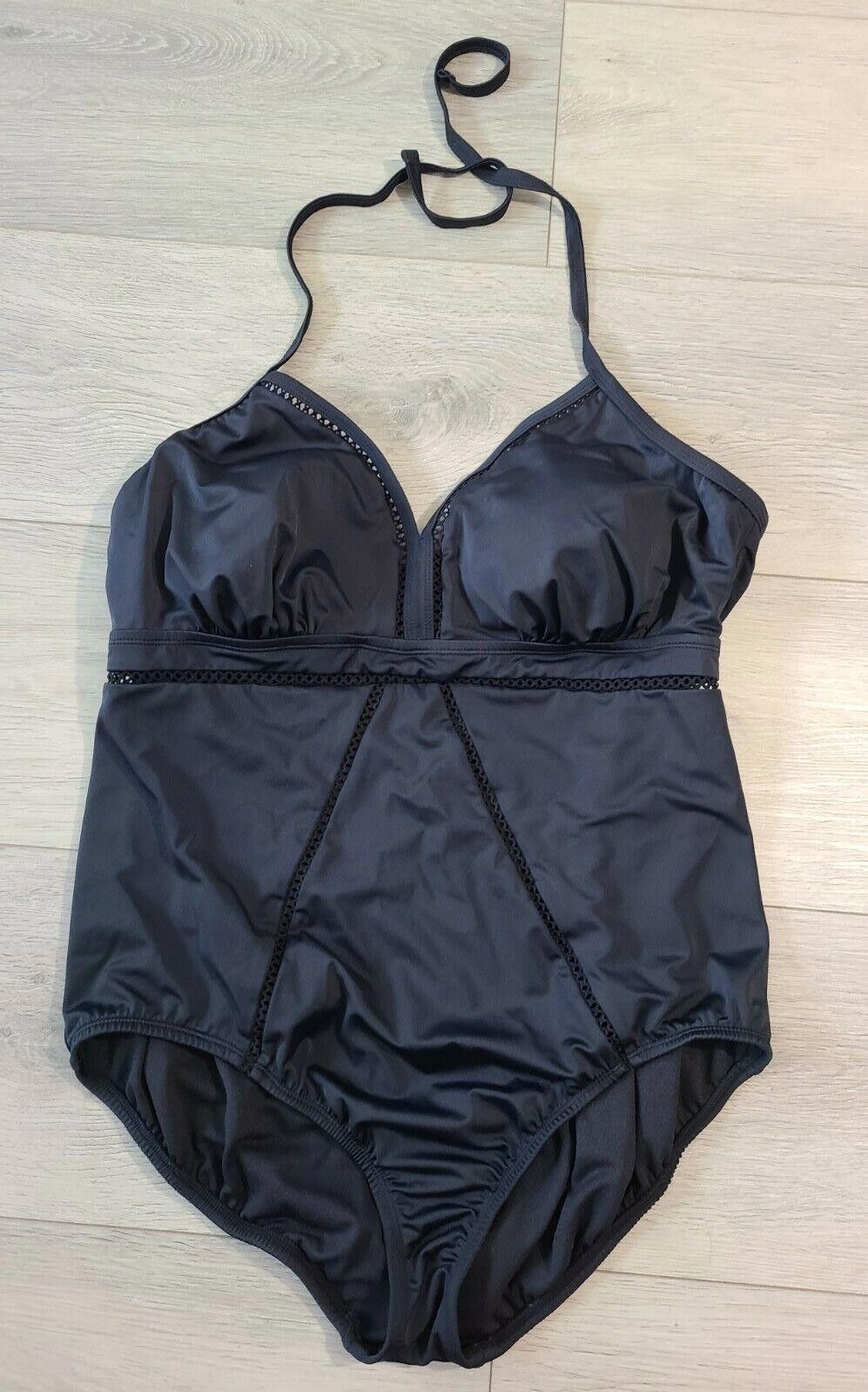 Designer Time And True Swimsuit 2x Plus Sexy 20w 22w Black Halter Size ONE SIZE - 9 Thumbnail