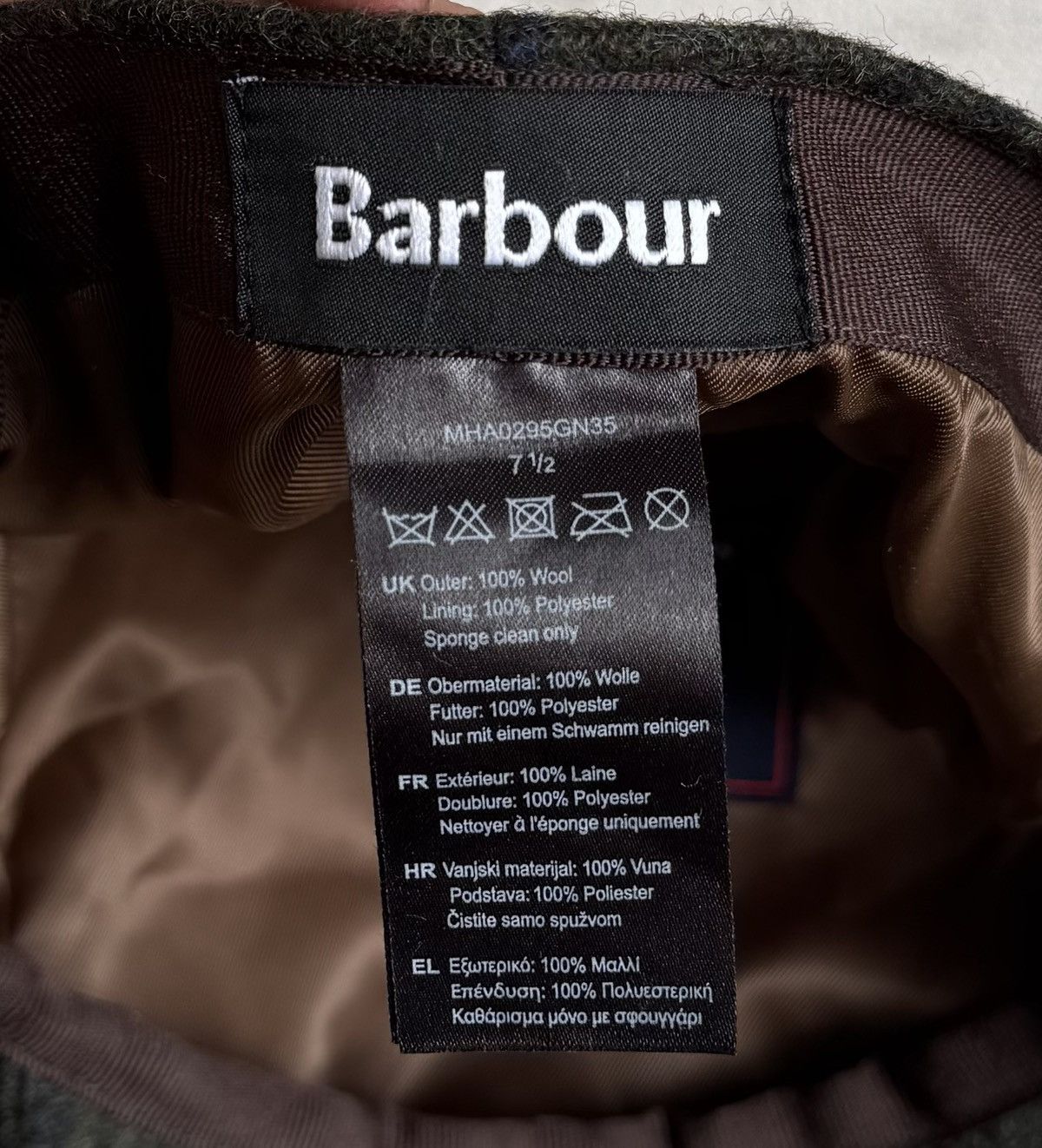 Barbour Barbour Plaid Tweed Wool Cap Hat Size 7 1/2 England by Moon Size ONE SIZE - 7 Thumbnail