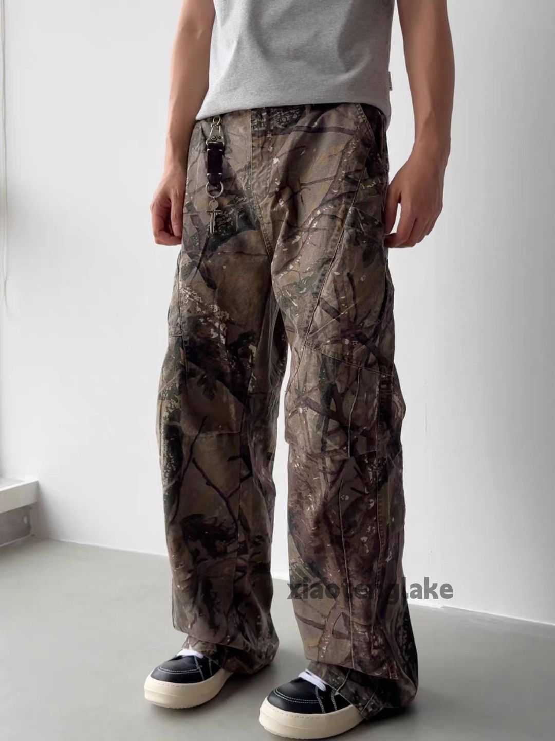 Designer × Japanese Brand × Vintage Unisex full pattern graphic loose real tree camo pants Size US 34 / EU 50 - 2 Thumbnail
