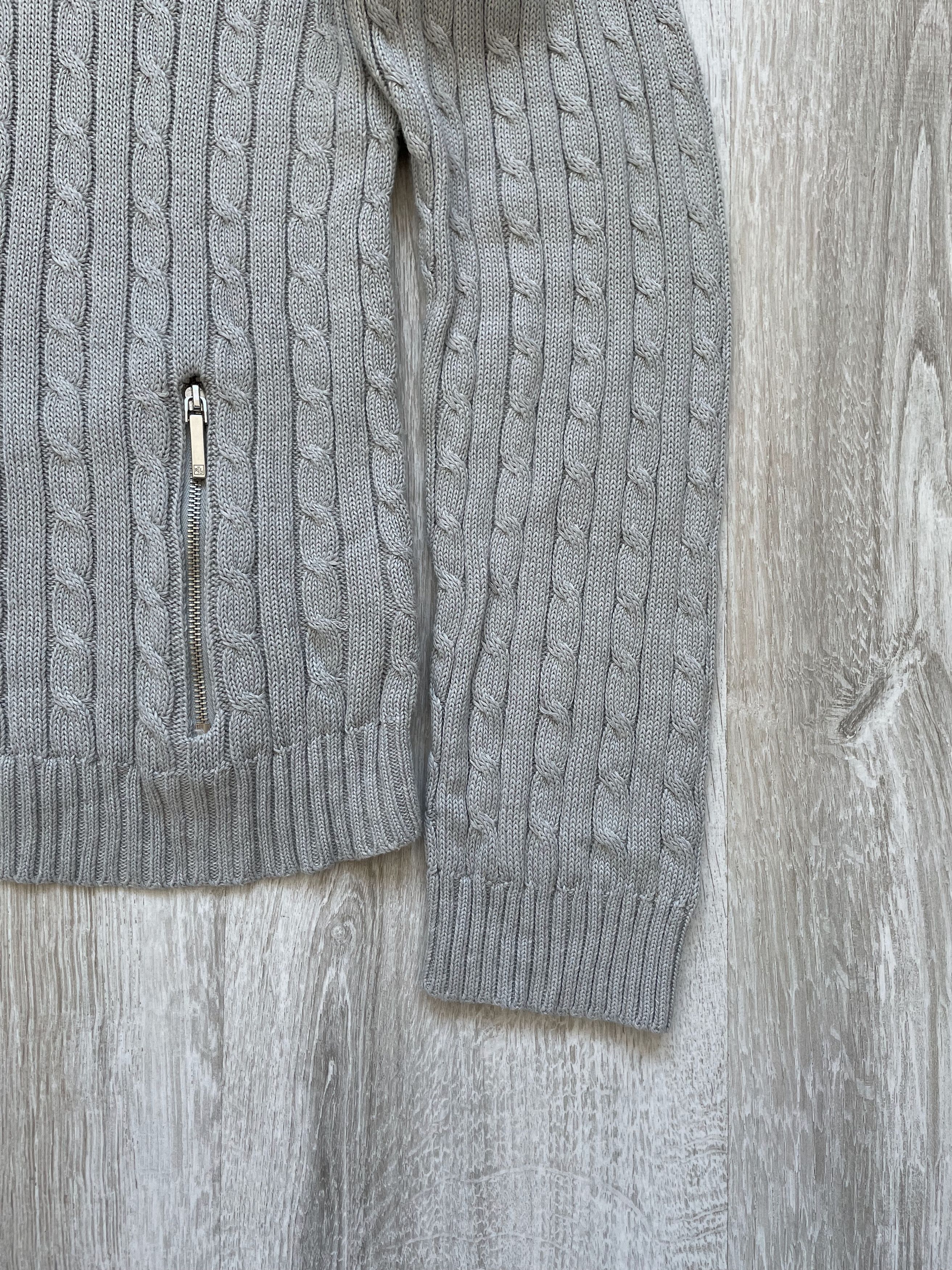 Lauren Ralph Lauren Lauren Ralph Lauren Cable Knit Zip Sweater Size L / US 10 / IT 46 - 6 Thumbnail