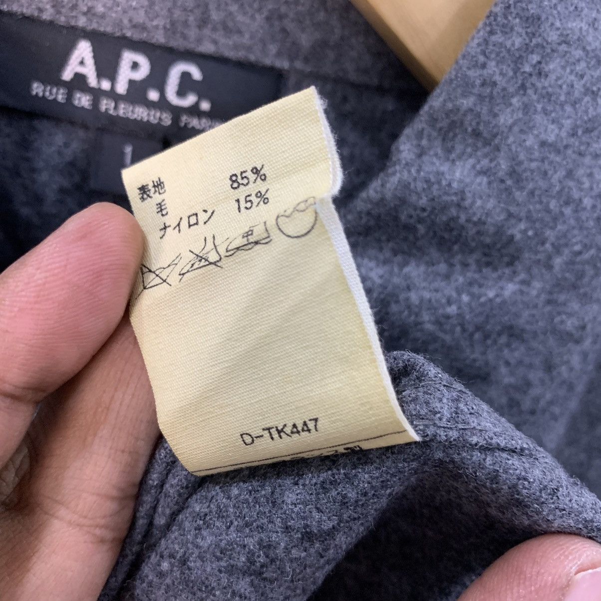 A.P.C. A.P.C Denim Shirt Workwear Design Fleece Size US S / EU 44-46 / 1 - 8 Thumbnail
