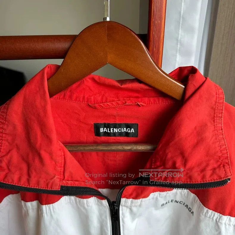 Balenciaga Balenciaga Red White Jacket. Size US M / EU 48-50 / 2 - 6 Thumbnail