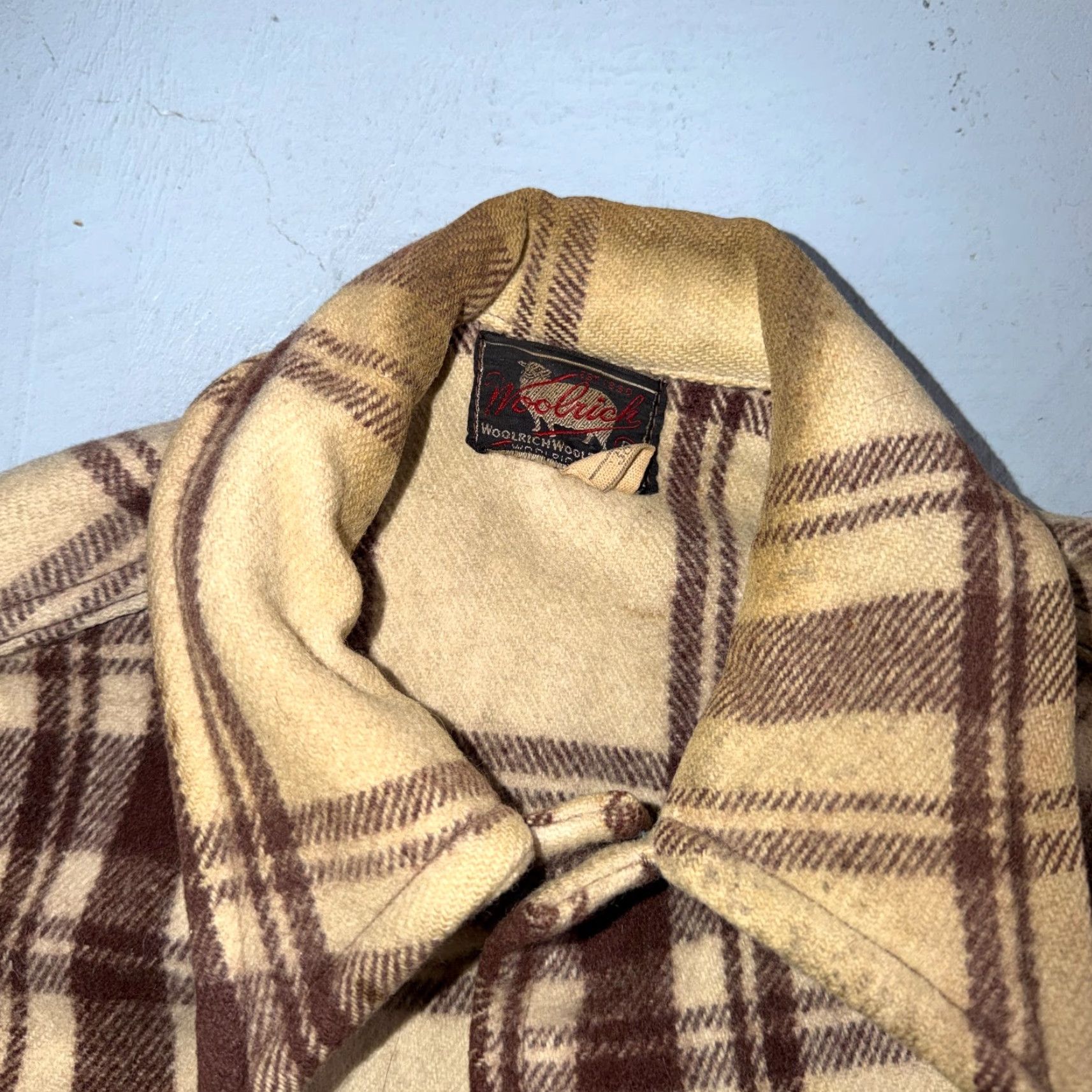 Vintage Woolrich Jacket Main Selling Point: Vintage Woolrich Mackinaw Hunter Plaid 38 Gray Brown Wool RARE 40s 50s Jacket Mens Size US XXS / EU 40 - 4 Thumbnail