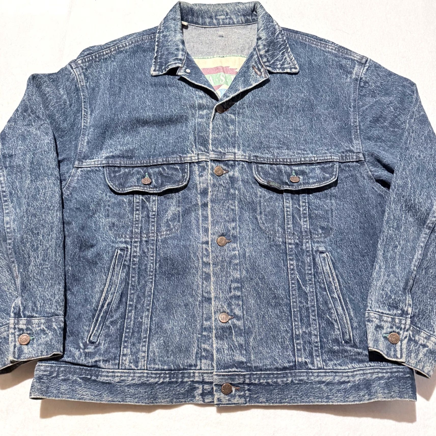Lee VINTAGE Lee Jackets Trucker Jacket Men Blue XS? No, size L. Size US L / EU 52-54 / 3 - 2 Thumbnail
