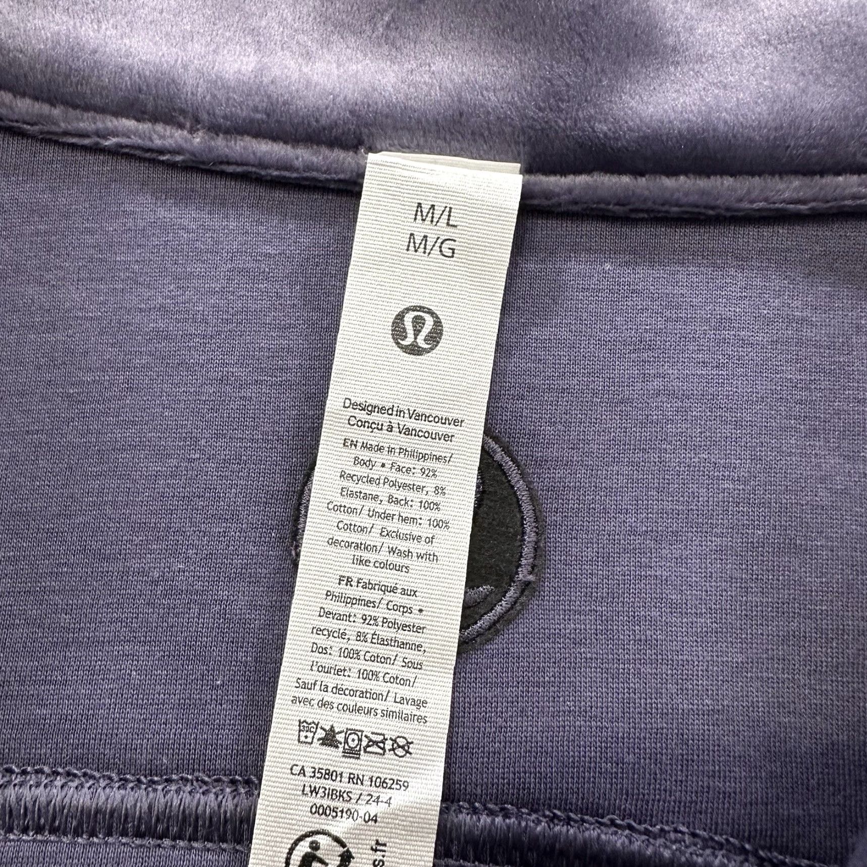 Lululemon Lululemon Scuba Half Zip Sweatshirt Womens M/L Oversized Velvet Size M / US 6-8 / IT 42-44 - 3 Thumbnail