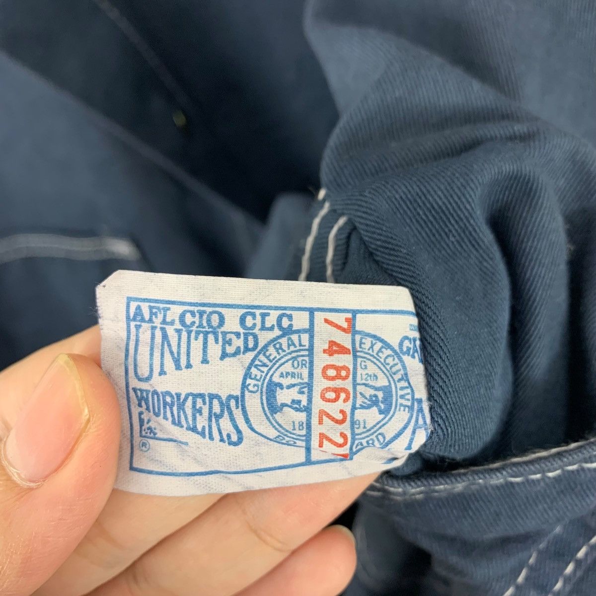 Japanese Brand × Vintage Vintage UNIVERSAL OVERALL chicago worker multi pocket jacket Size US L / EU 52-54 / 3 - 13 Thumbnail