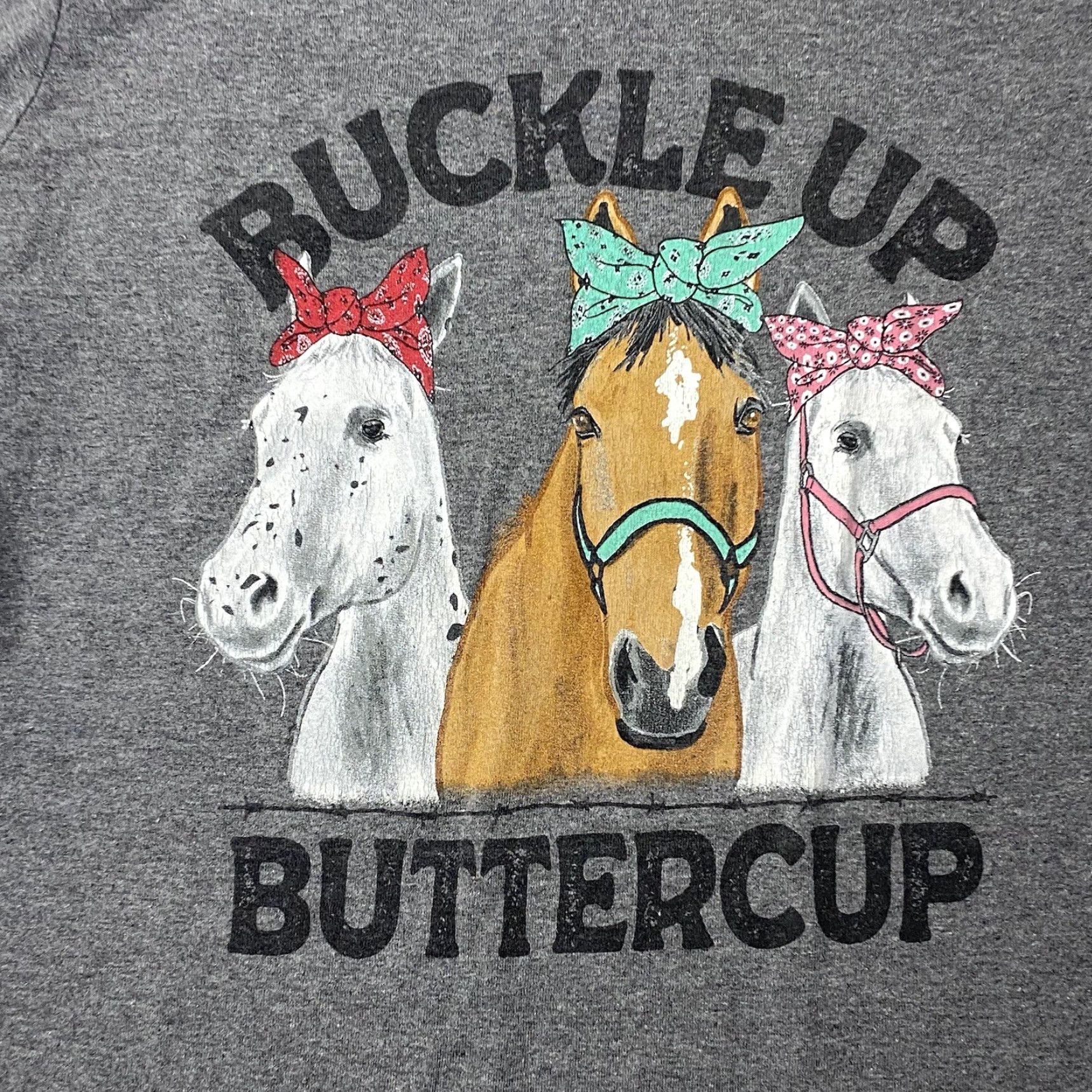 Gildan Gildan T-Shirt Buckle Up Buttercup Gray Medium Regular Cotton Women’s T-Shirt, Crew Neck, Short Sleeve Size M / US 6-8 / IT 42-44 - 2 Thumbnail