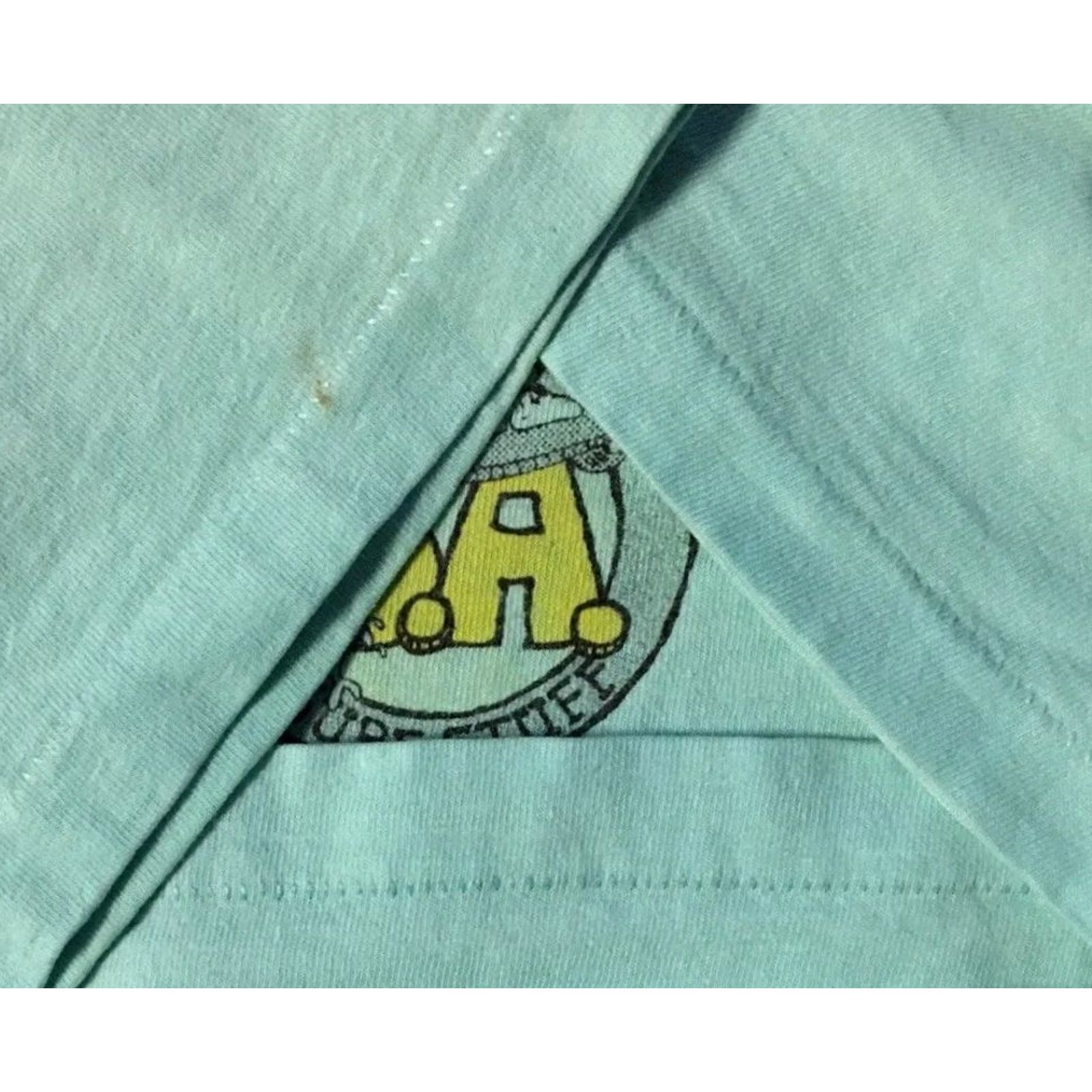 Quiksilver VINTAGE BA Surf Stuff Faded Distress Shirt S Small Blue Graphic Tee Mens 80s Grunge Ocean Pacific Surfing Beach Hawaii USA Size US S / EU 44-46 / 1 - 5 Thumbnail