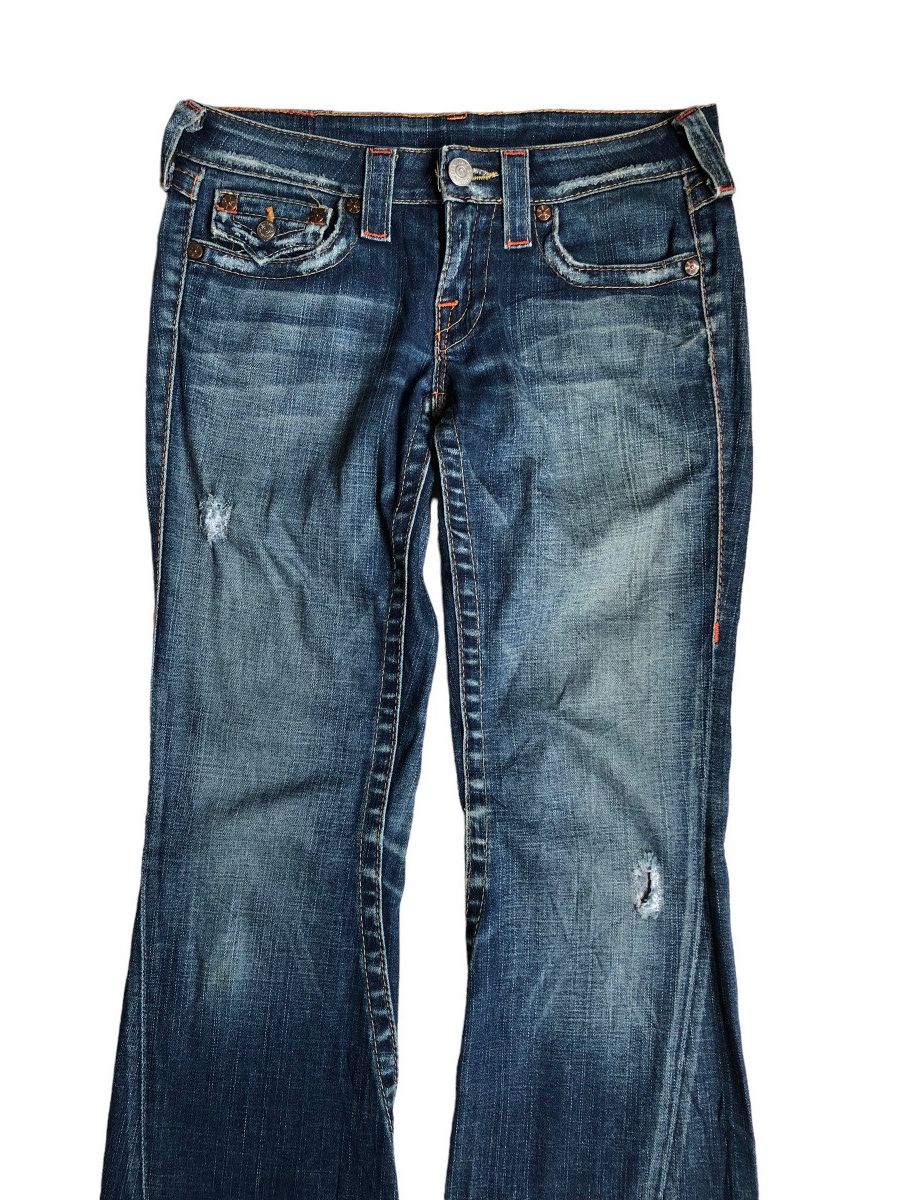 True Religion True Religion Joey low rise spiral cut flared jeans Size US 31 - 4 Thumbnail