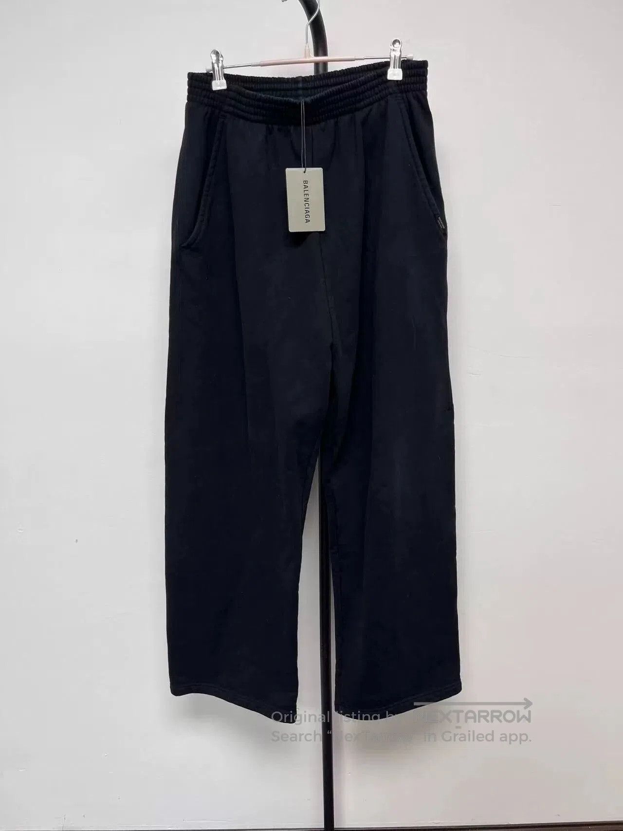 Balenciaga balenciaga black drawstring athletic pants. Size US 34 / EU 50 - 1 Thumbnail