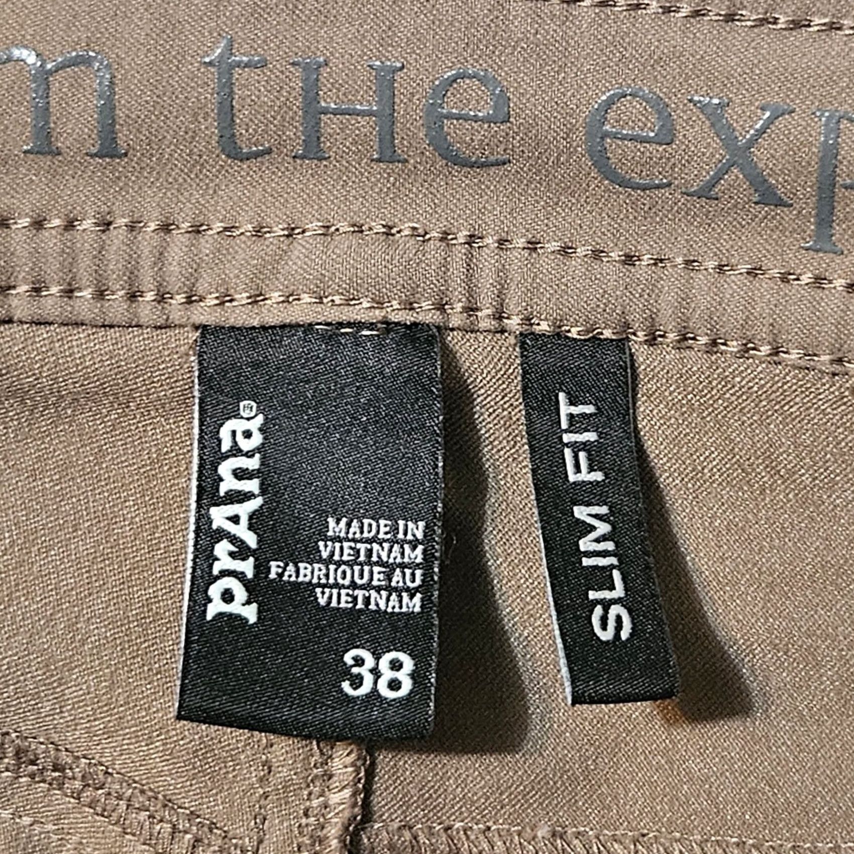 Prana prAna Pants Mens 38x29 Brion Slim Fit Brown Nylon Stretch Outdoor Hiking Work Chino Size US 38 / EU 54 - 3 Thumbnail