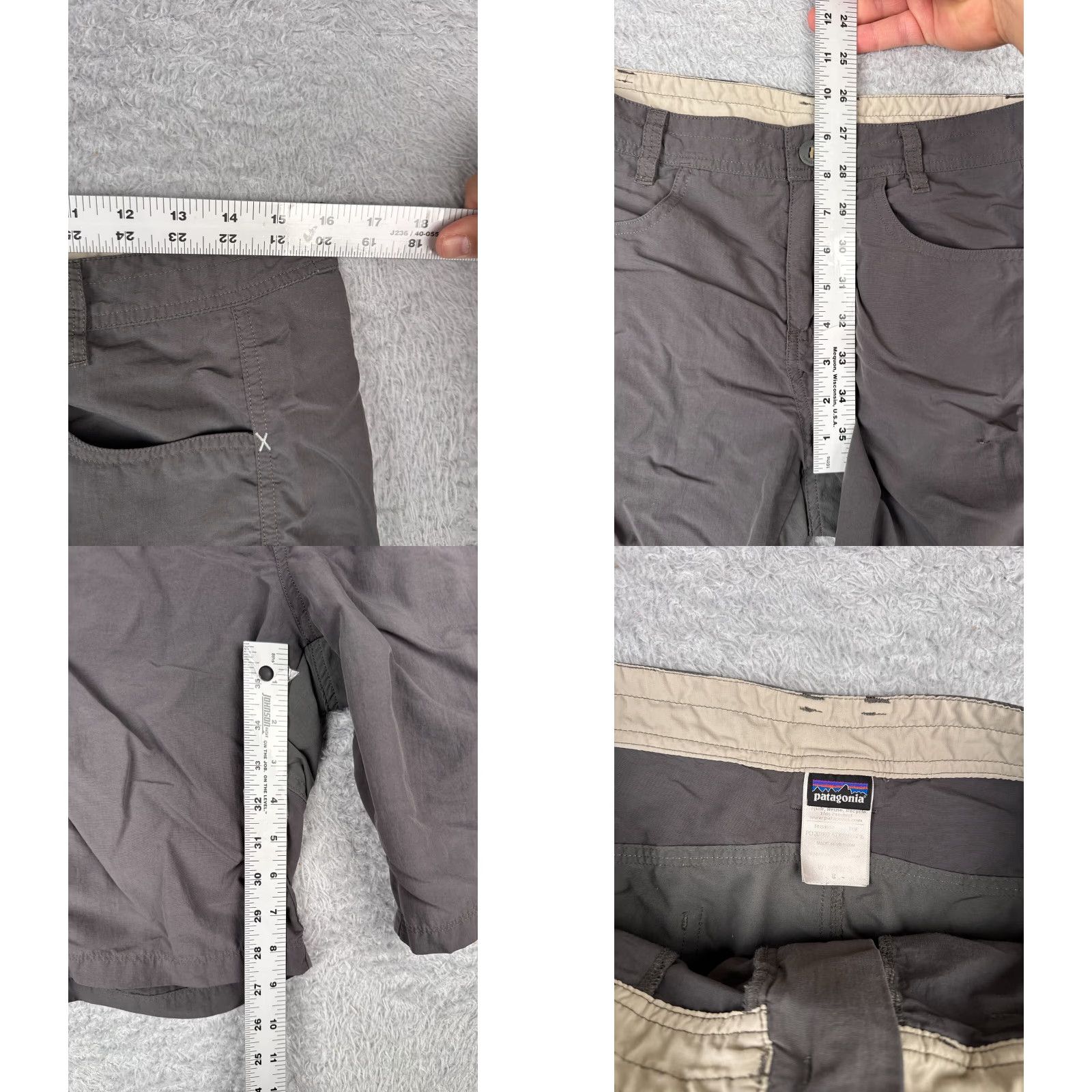 Patagonia Patagonia Shorts Womens 8 Gray Cargo Away From Home Shorts Hike Walk Camp 32x9 Size 30" / US 8 / IT 44 - 8 Thumbnail