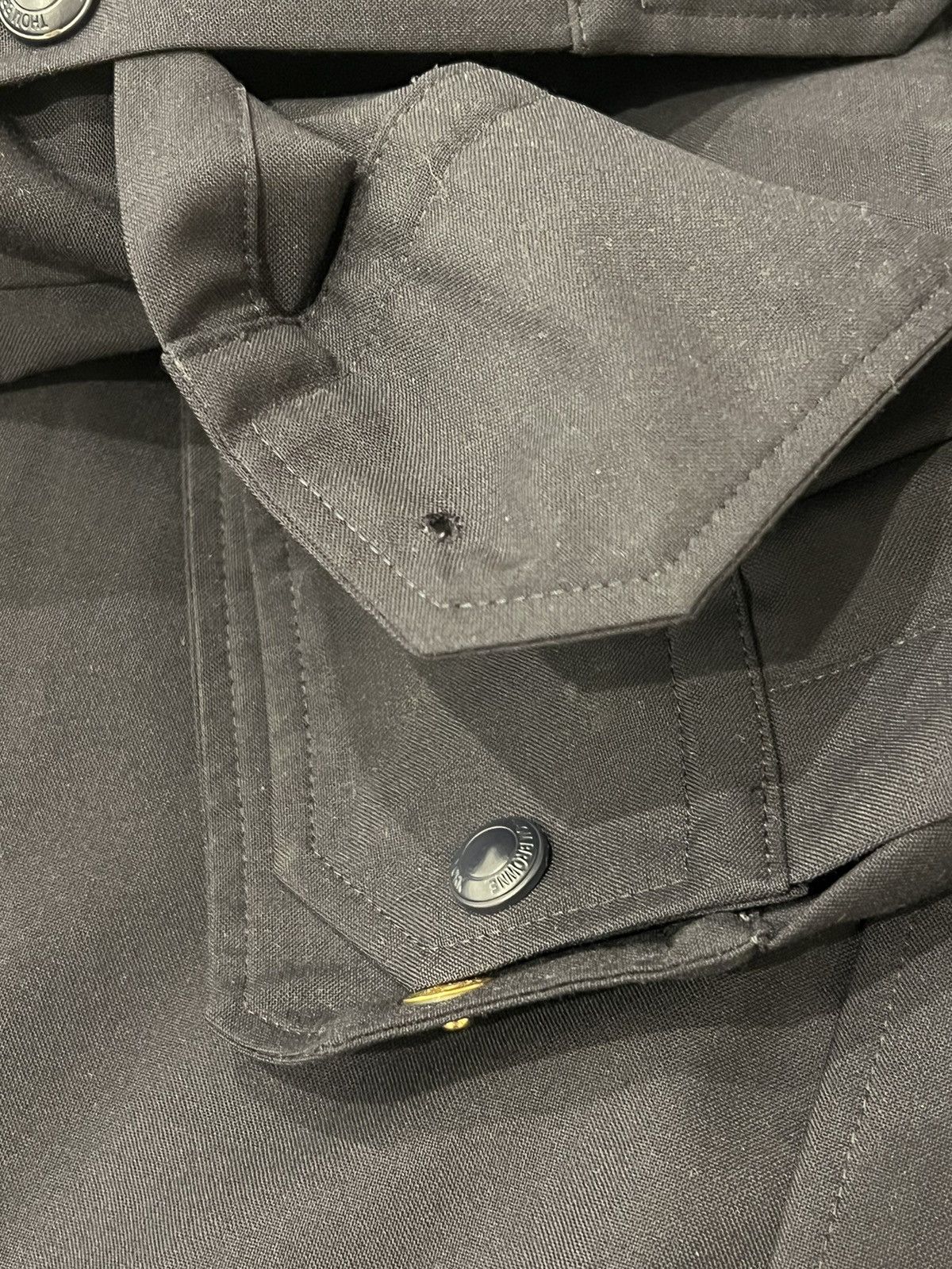 Thom Browne Thom Browne Navy 4-Bar Shirt Jacket Size 2 / M Size US M / EU 48-50 / 2 - 8 Thumbnail