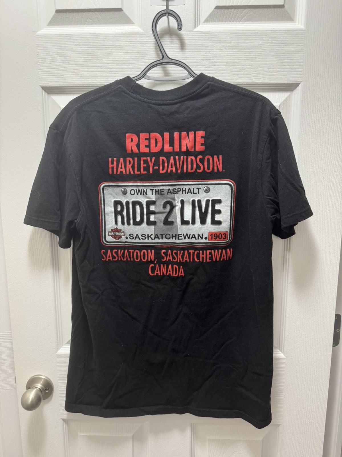 Harley Davidson × Indian Motorcycle × Vintage Harley Davidson Vintage Canada Redline Saskatoon Motorcycle Size US L / EU 52-54 / 3 - 6 Thumbnail