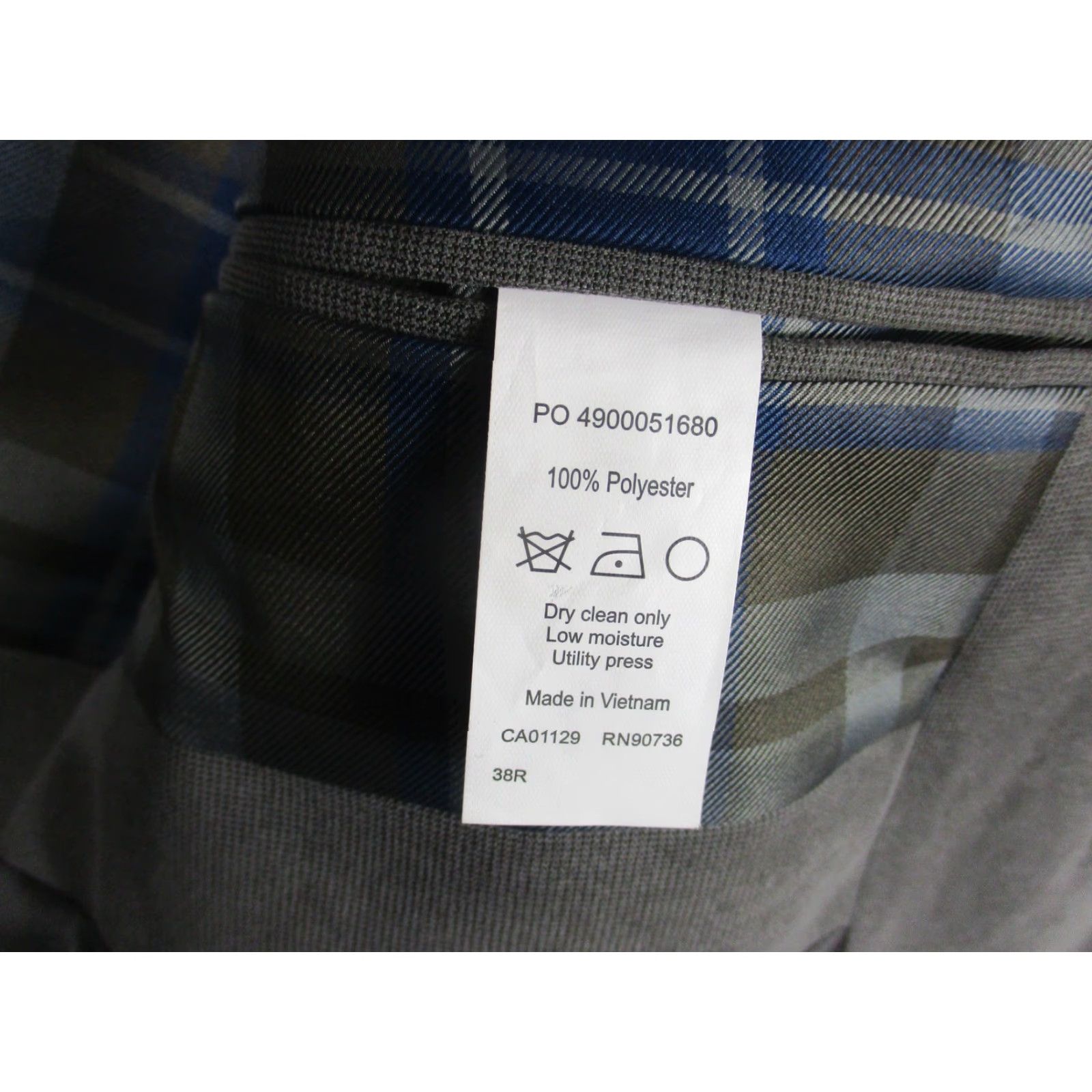 Ralph Lauren Lauren Ralph Lauren Blazer Mens 38R Gray Sport Coat Jacket Two Button Size 38R - 4 Thumbnail