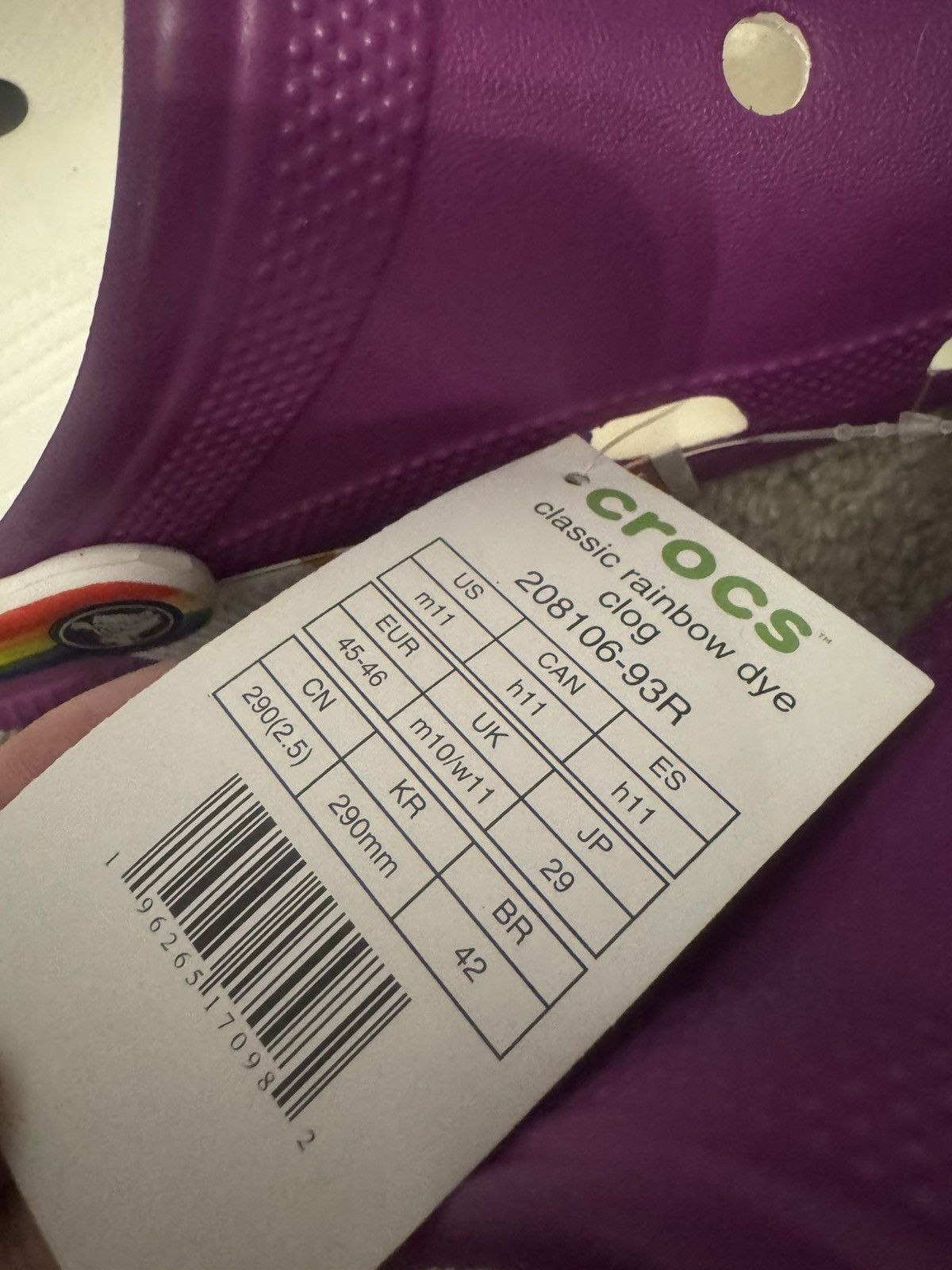 Crocs Crocs Adults' Classic Rainbow Dye Clogs Size M 11 Size US 11 / EU 44 - 5 Thumbnail