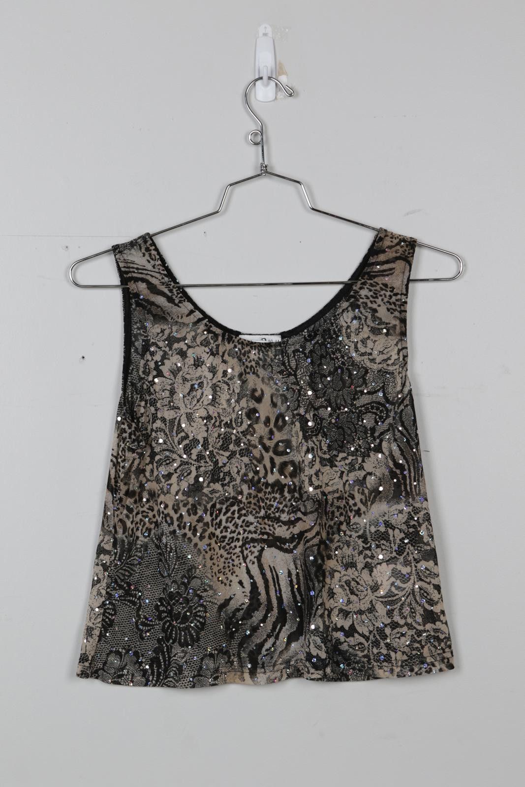 Other 90's Joseph Ribkoff Sheer Floral AOP Tank Top Size S / US 4 / IT 40 - 1 Thumbnail