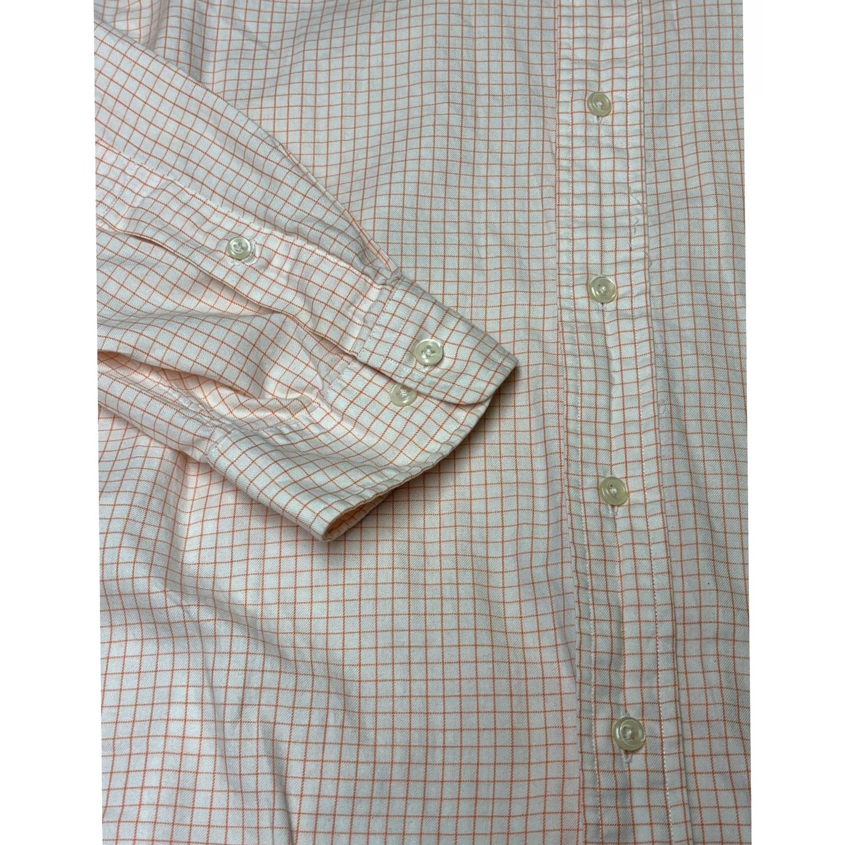 Ralph Lauren Ralph Lauren Button Down Shirt - Orange Check - Business Casual Workwear Mens Size 48R - 3 Thumbnail