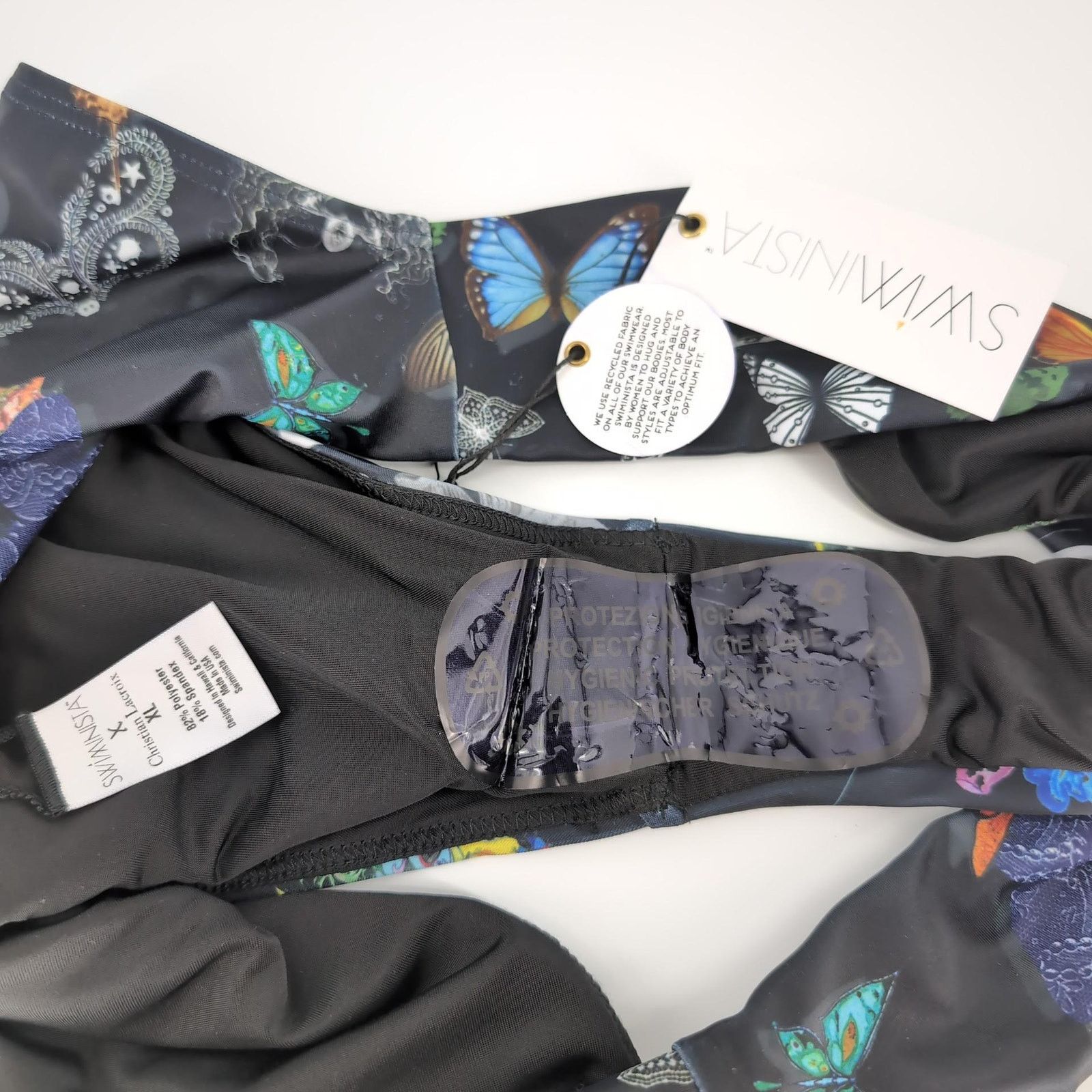 Christian Lacroix NWT Christian Lacroix Butterfly Parade Fabulous XL Bikini Size ONE SIZE - 9 Thumbnail