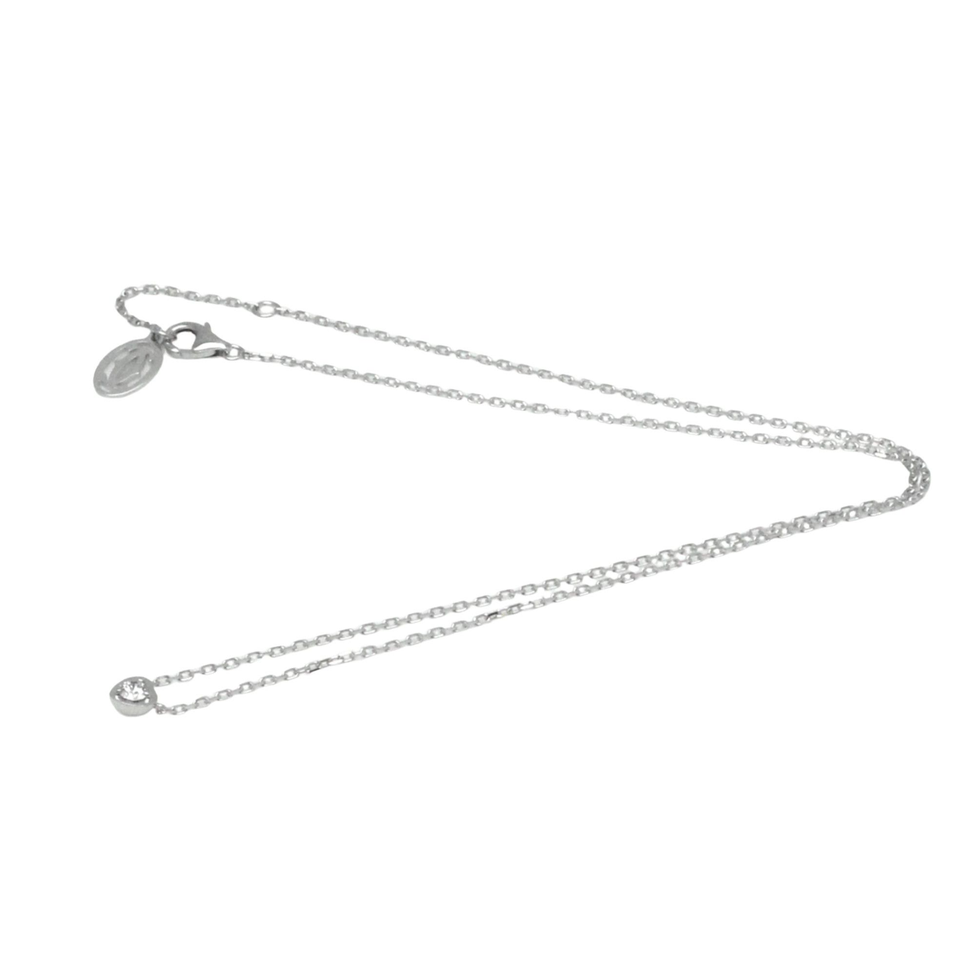 image of Cartier Diamants Légers Necklace in Silver, Women's