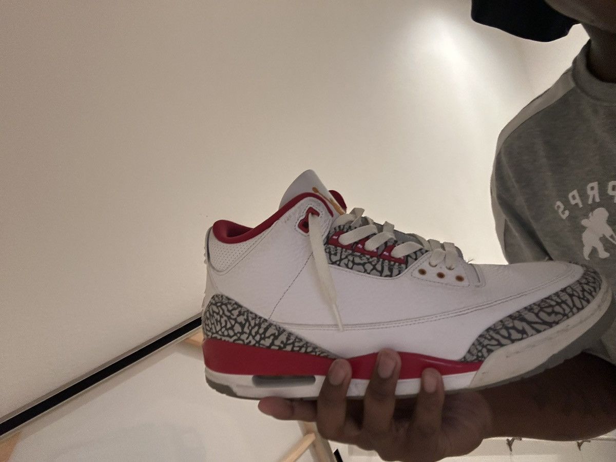 Jordan Brand Retro 3 “Cardinal Reds” Size US 13 / EU 46 - 6 Thumbnail
