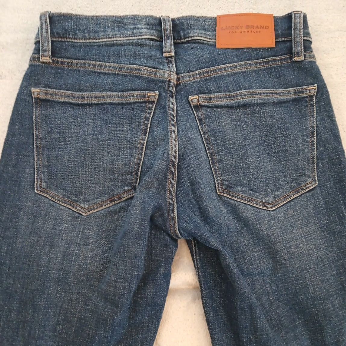 Lucky Brand Lucky Brand Jeans Skinny Womens Size 2 Blue Denim 26x26 Mid Wash Slim Inseam 26 Ladies Size 26" / US 2 / IT 38 - 6 Thumbnail