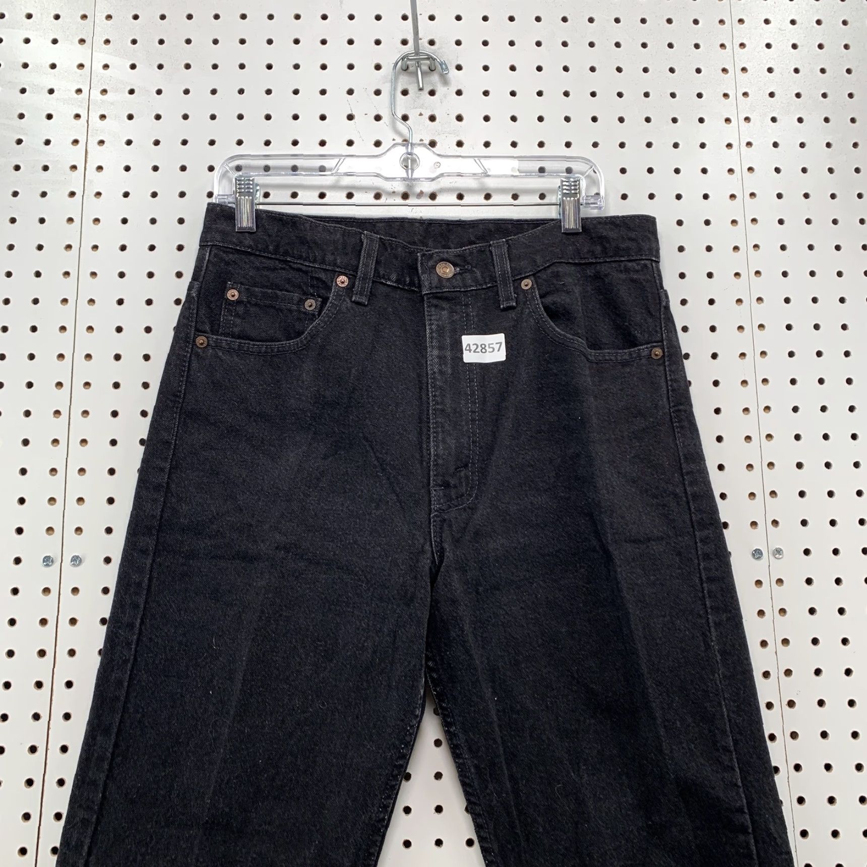 Levi's VINTAGE Levi's 505 Black Denim Jeans Mens Size 34x34 Straight Fit 90s Size US 34 / EU 50 - 2 Thumbnail