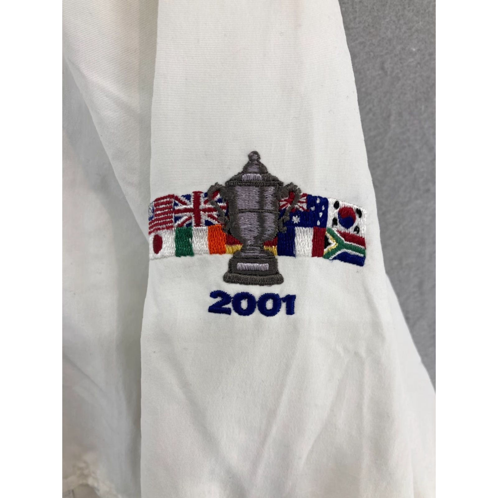Needles VINTAGE US Womens Open Pine Needles Jacket Golf Outdoors Large Logo Jacket Womens White XS? Size S / US 4 / IT 40 - 6 Thumbnail