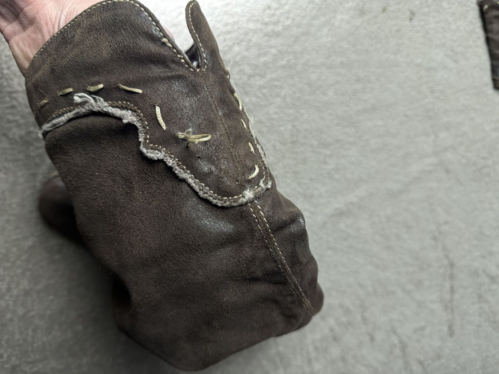 Vintage Vintage Western Cowboy Suede Leather Boots Miu Miu gucci Size US 7 / IT 37 - 10 Thumbnail