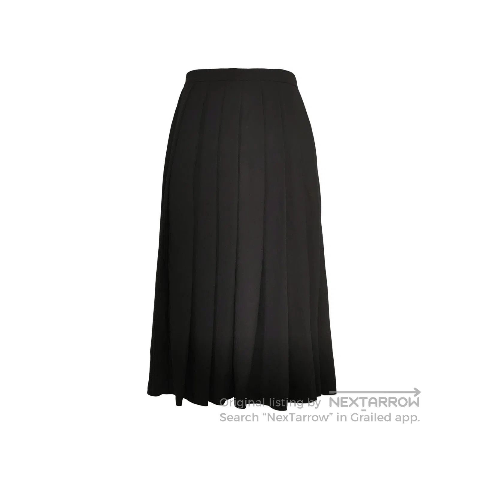 Prada Prada Pleated Black Midi Skirt for Elegant Style . Size 37" - 1 Thumbnail