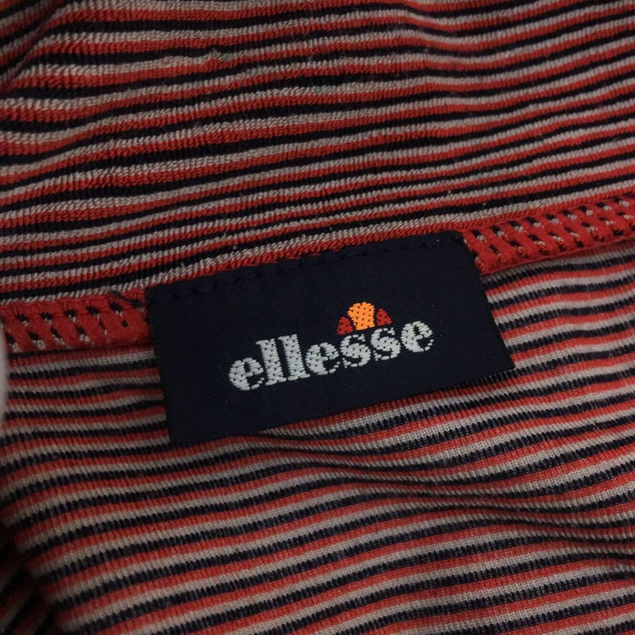 Ellesse Vintage ELLESSE Red Striped Half Zip Sweater Golf Tennis Size S / US 4 / IT 40 - 4 Thumbnail